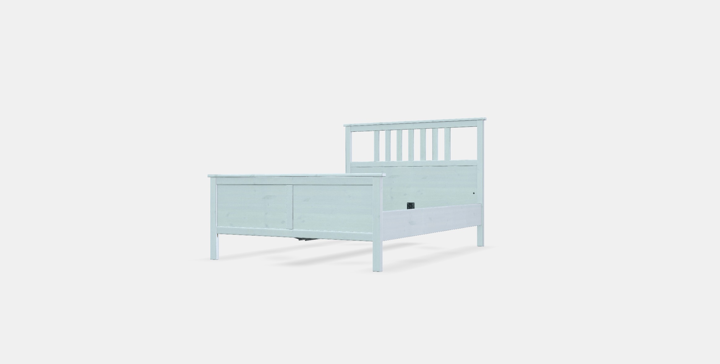 HEMNES Bed frame 14 Low-poly 3D model_12