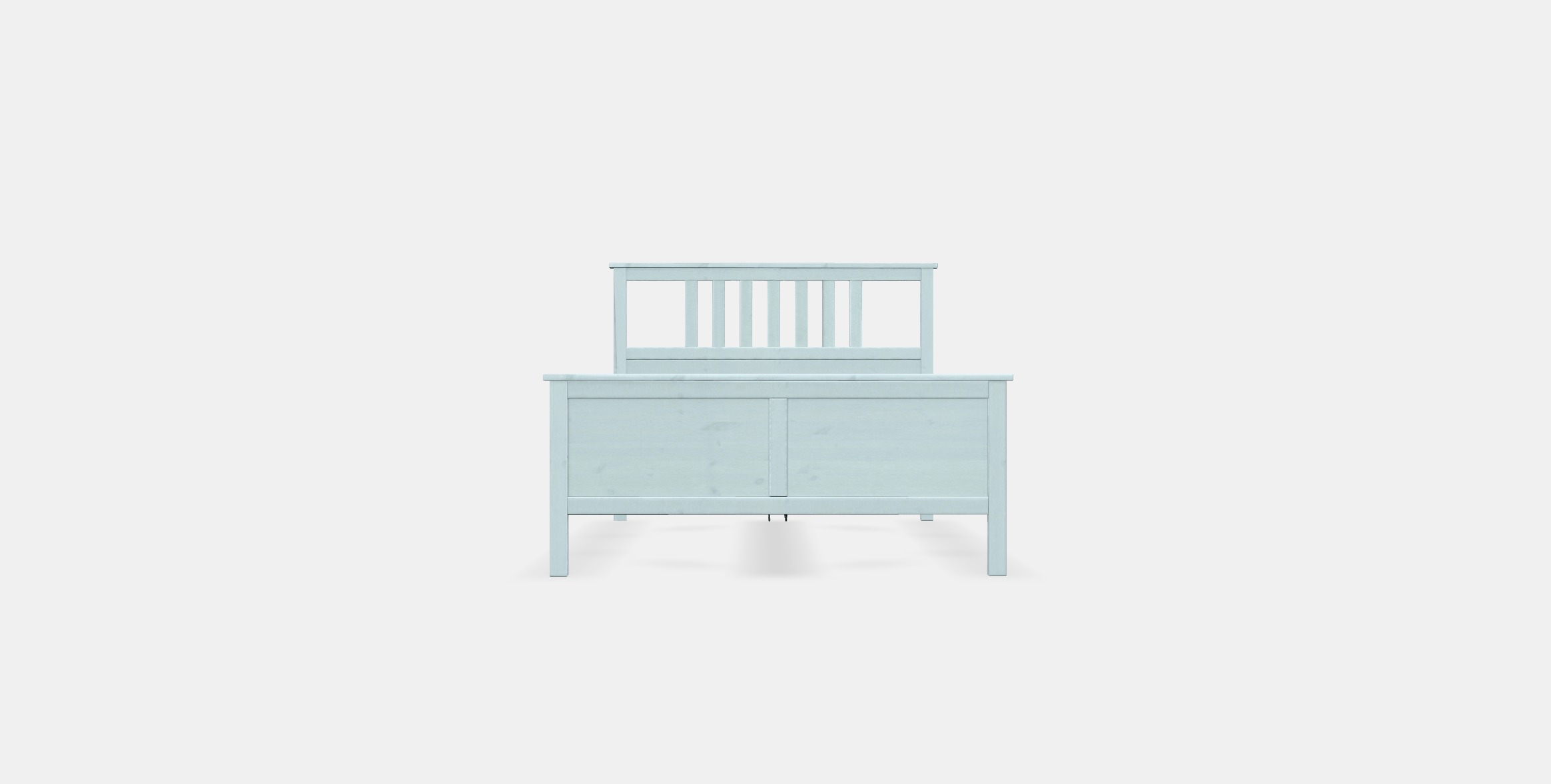 HEMNES Bed frame 14 Low-poly 3D model_10