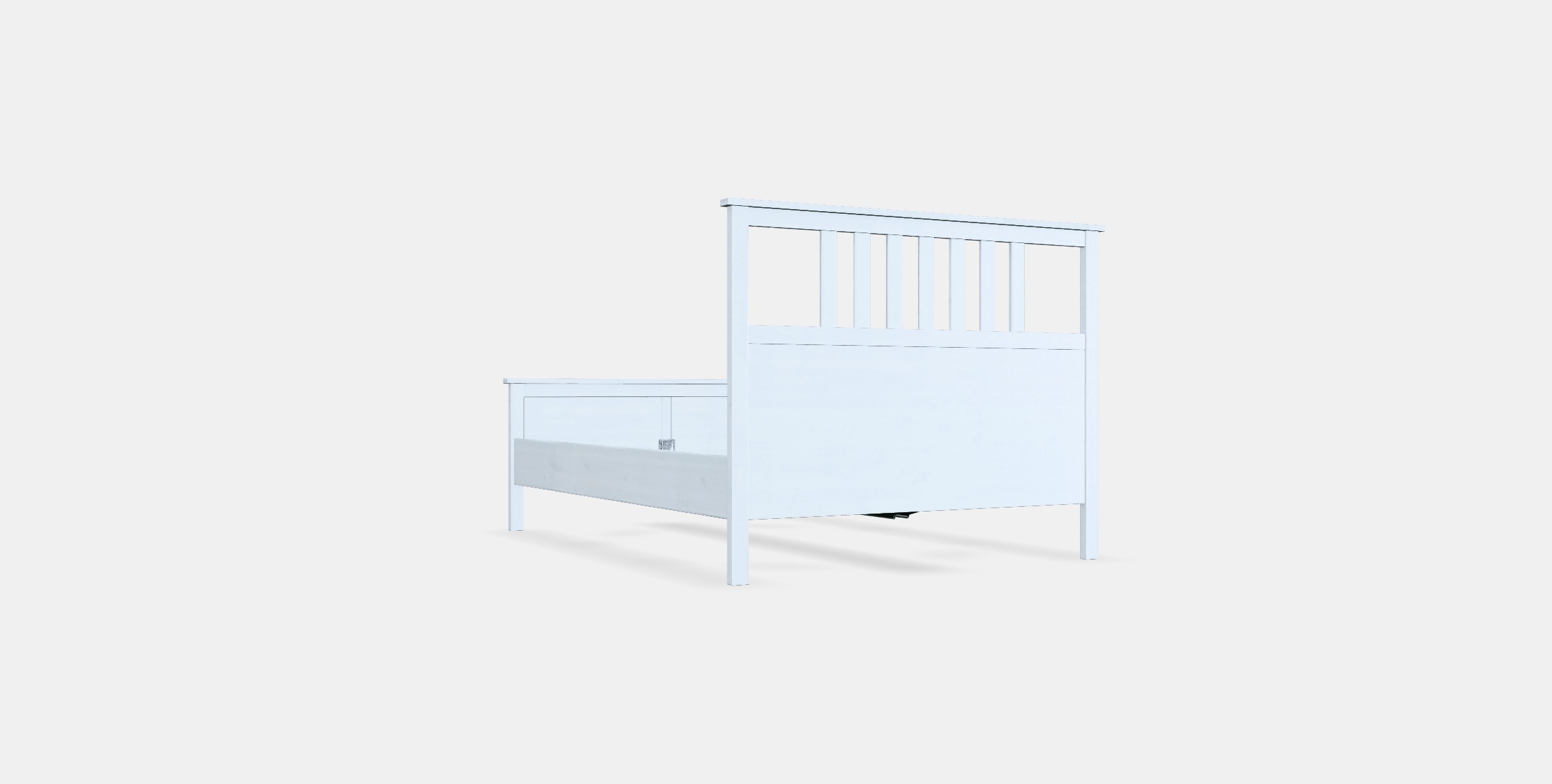 HEMNES Bed frame 14 Low-poly 3D model_16