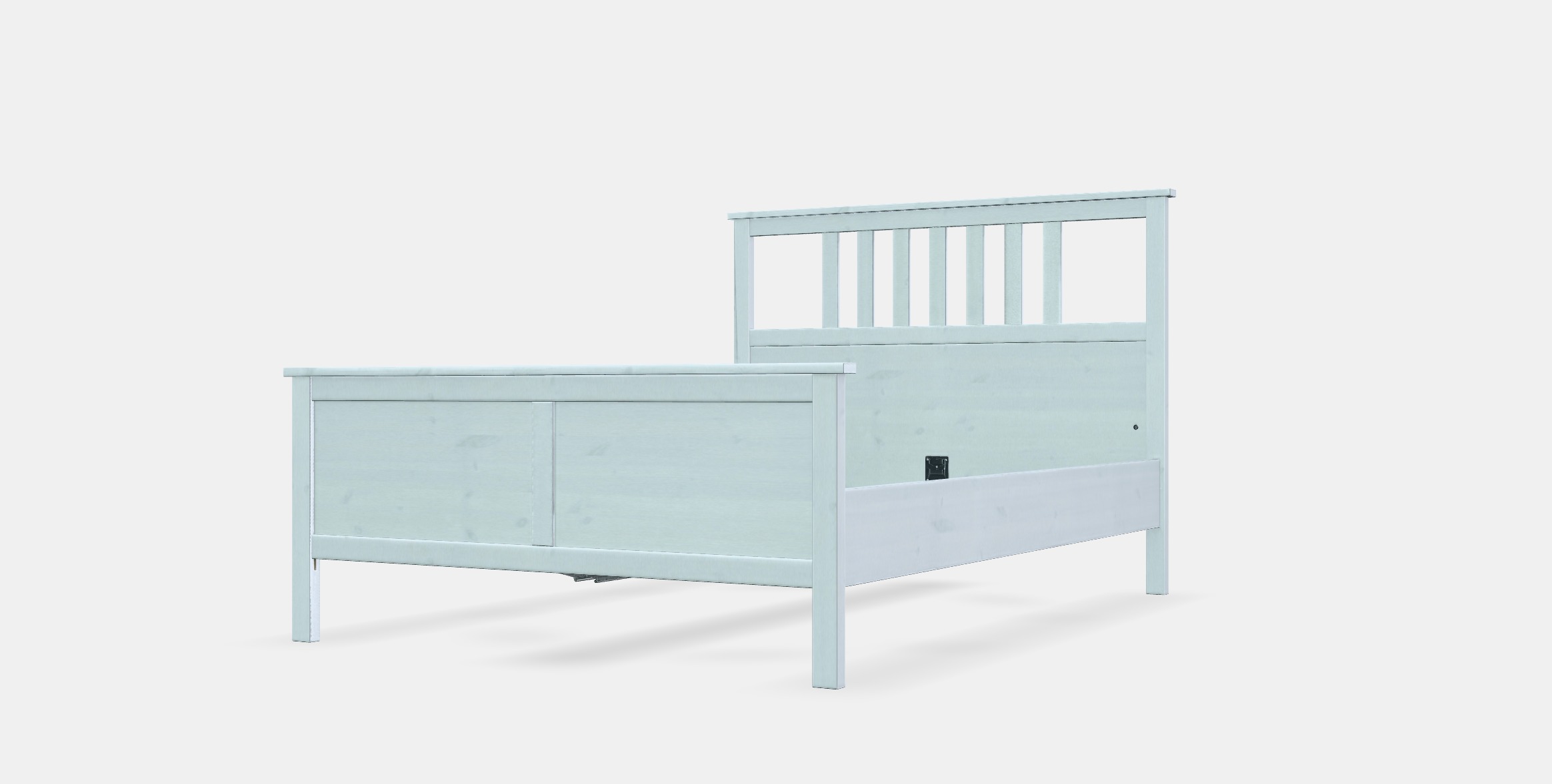 HEMNES Bed frame 14 Low-poly 3D model_13