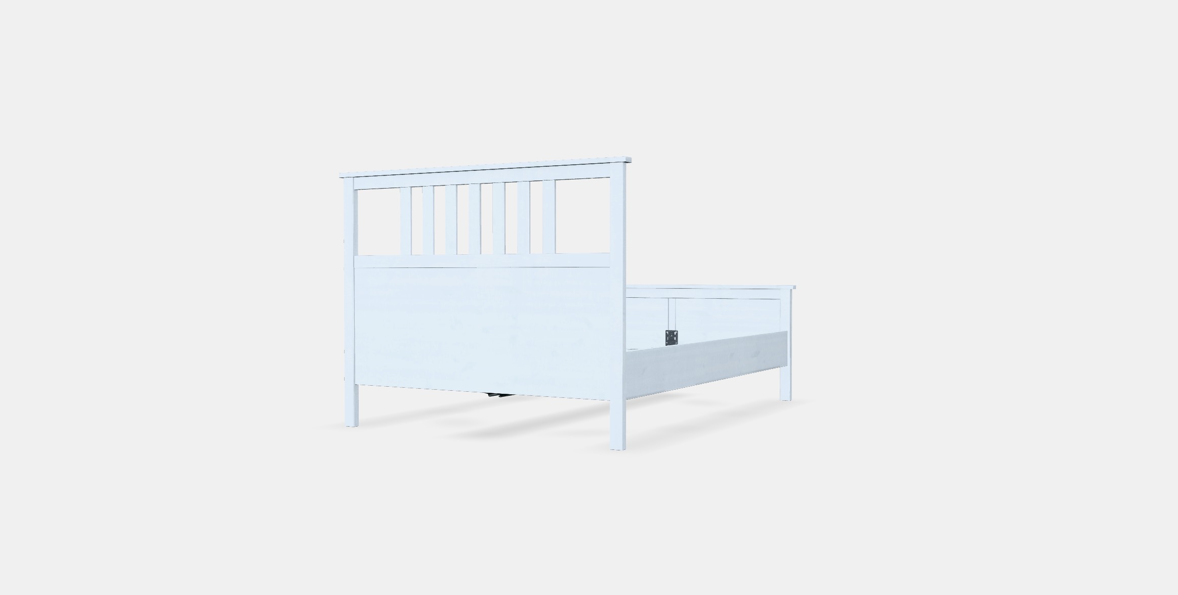 HEMNES Bed frame 14 Low-poly 3D model_5