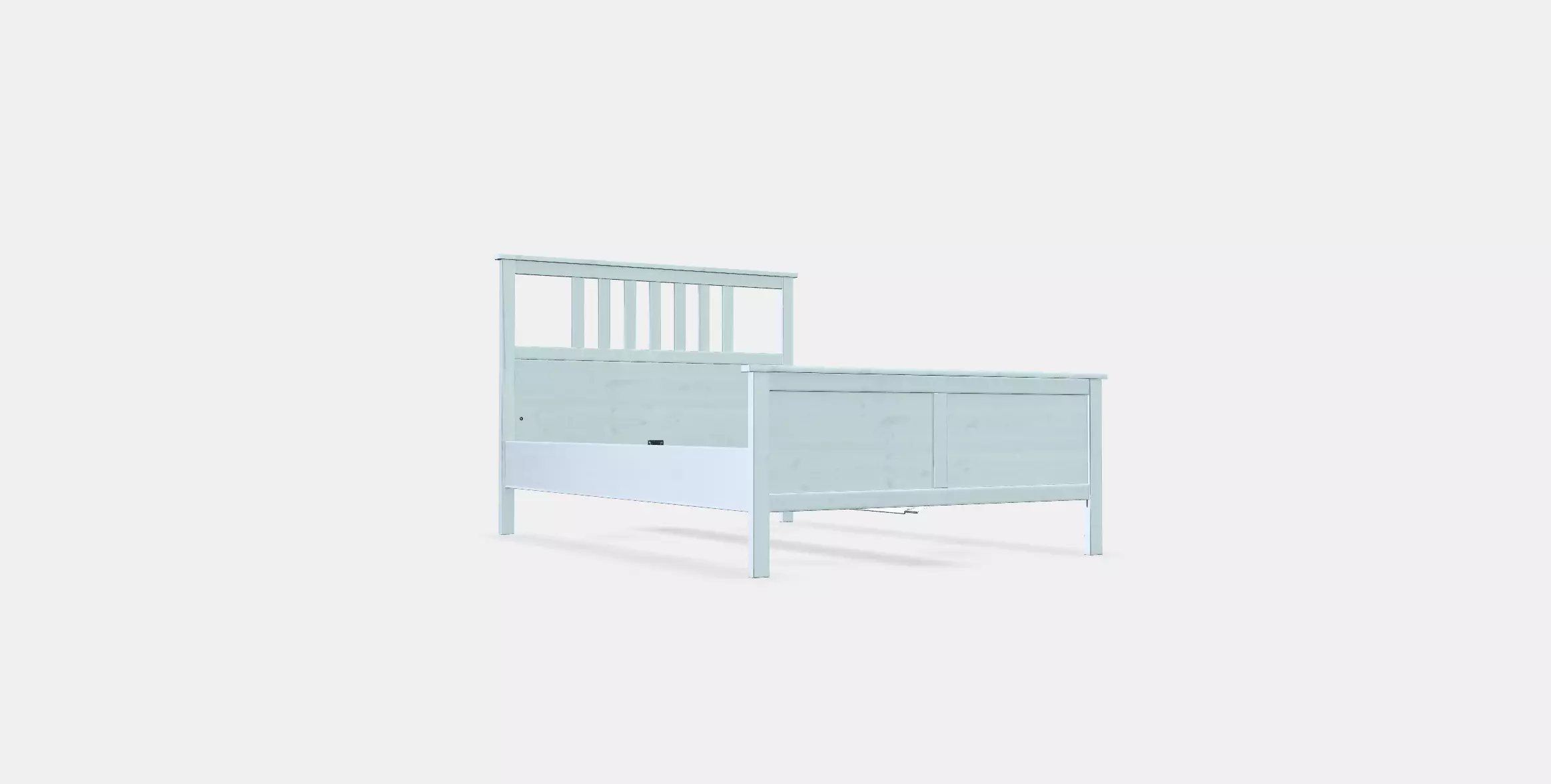 HEMNES Bed frame 14 Low-poly 3D model_0