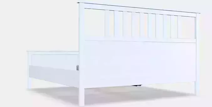 HEMNES Bed frame 15 Low-poly 3D model