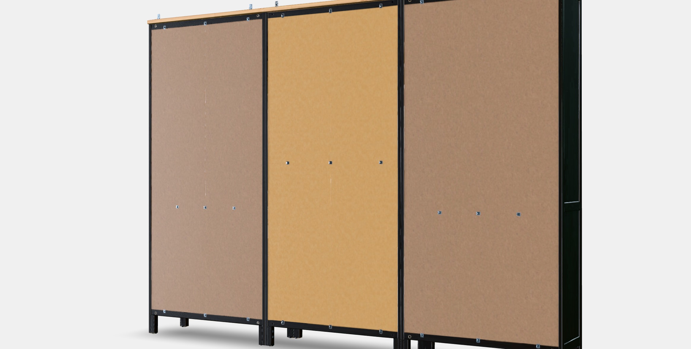 HEMNES Storage combination w doors-drawers 1 Low-poly 3D model_12