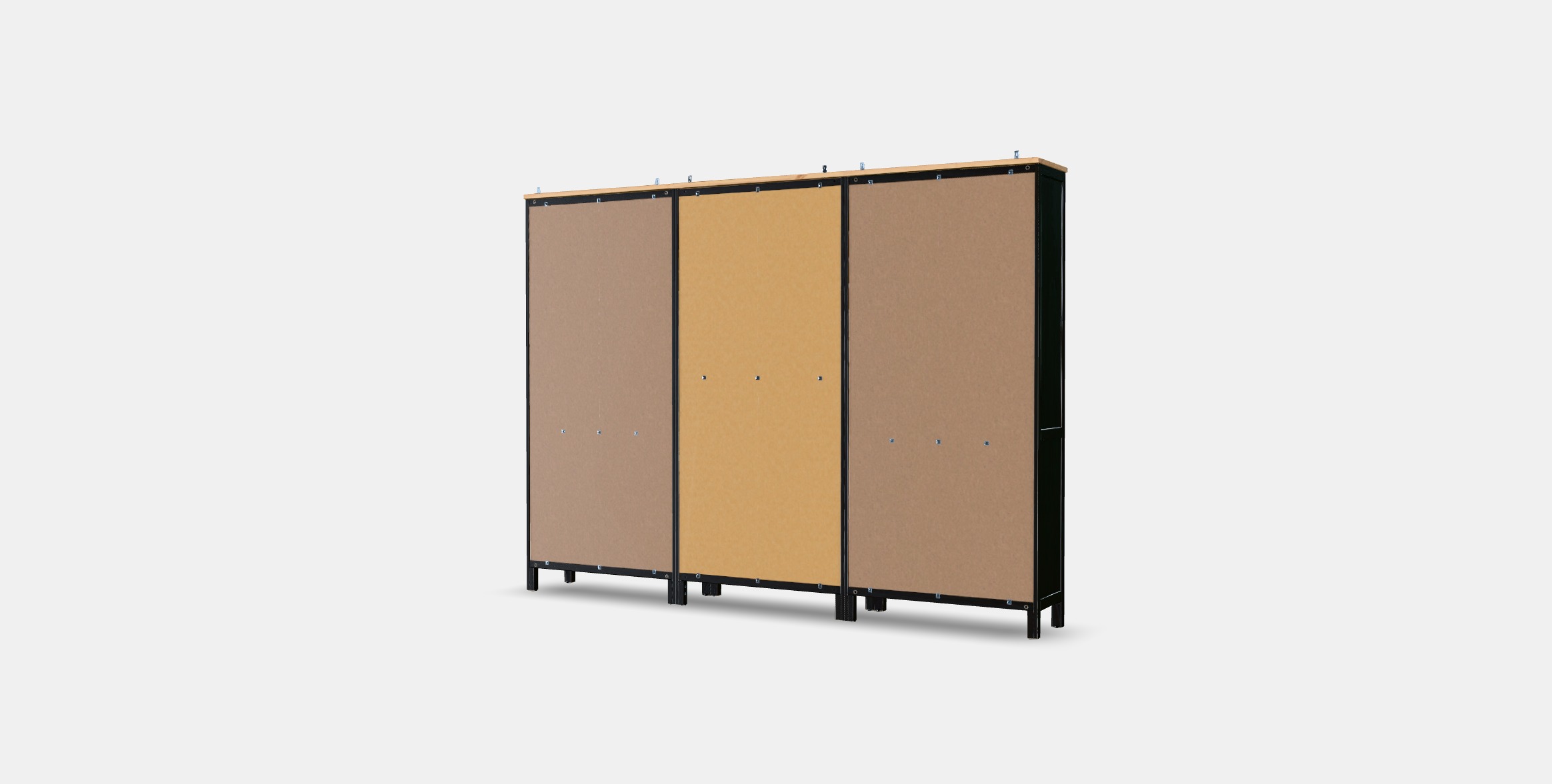 HEMNES Storage combination w doors-drawers 1 Low-poly 3D model_3