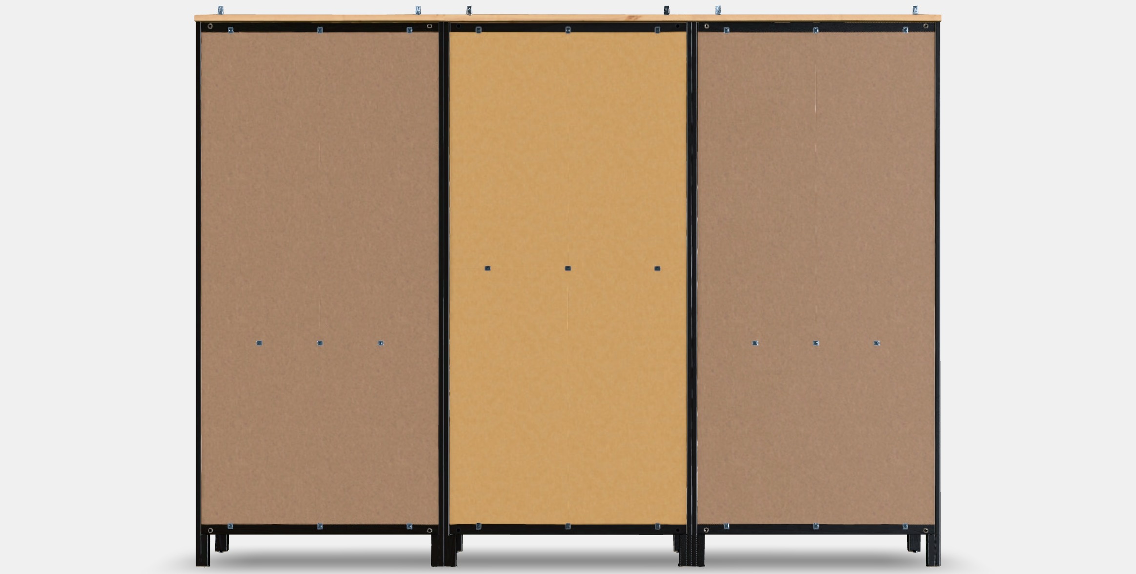 HEMNES Storage combination w doors-drawers 1 Low-poly 3D model_15