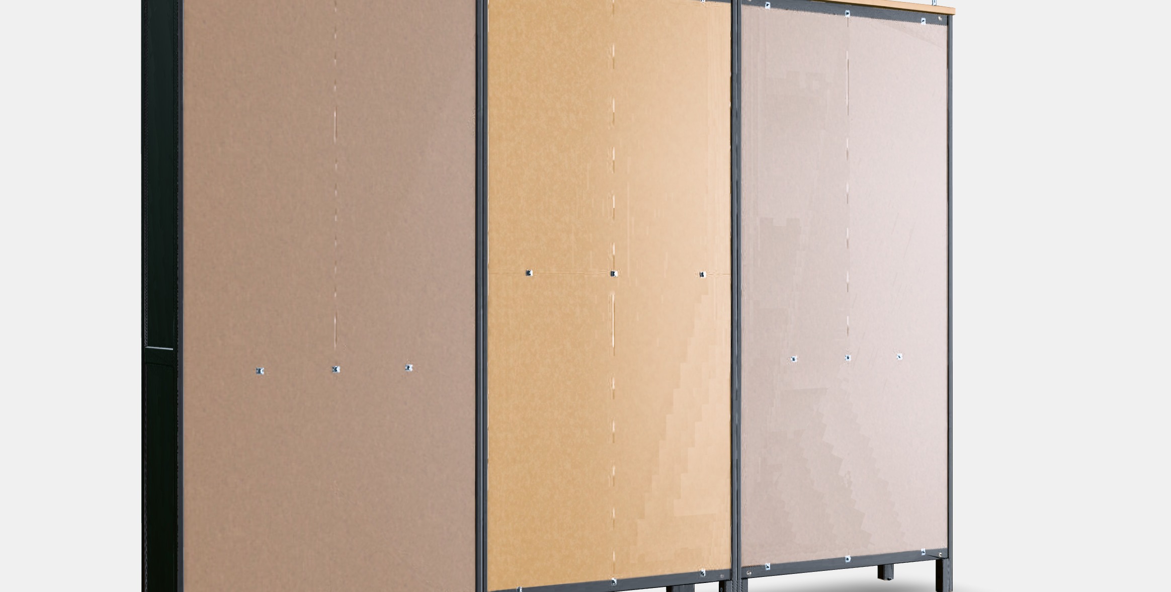 HEMNES Storage combination w doors-drawers 1 Low-poly 3D model_6