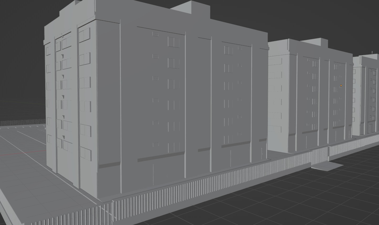 Condominio Habitacao Popular 3D model_1