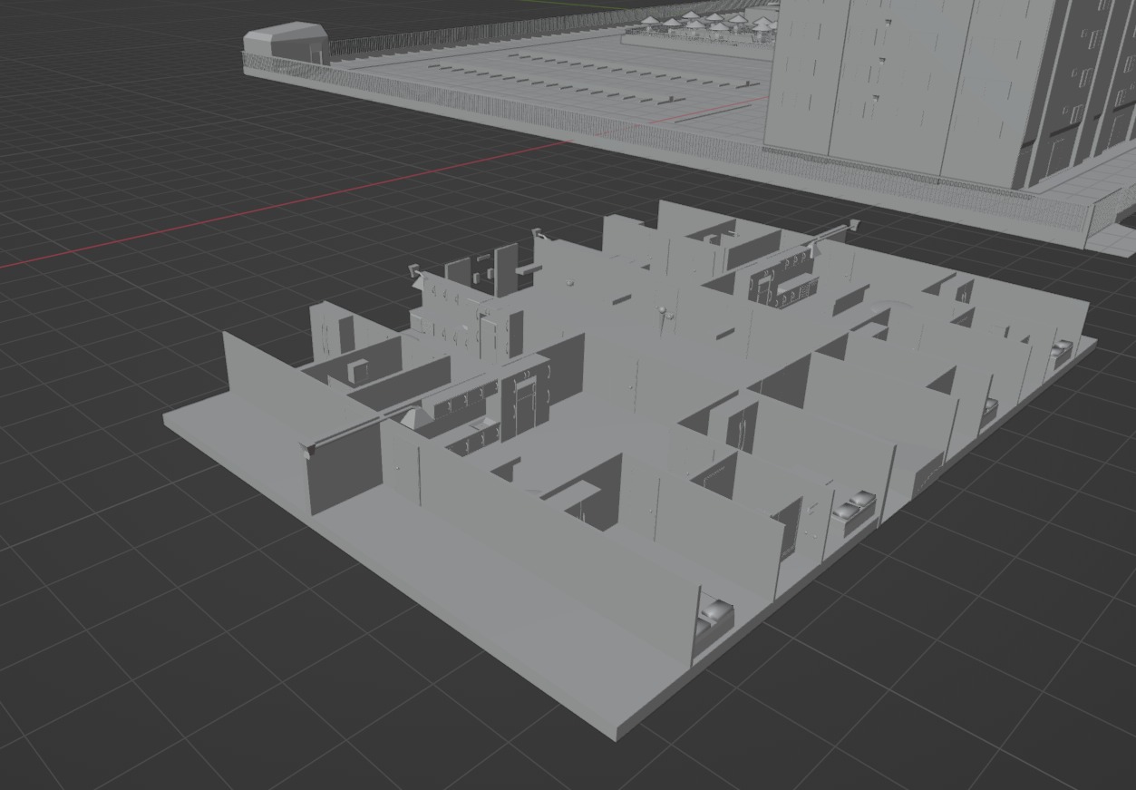 Condominio Habitacao Popular 3D model_2