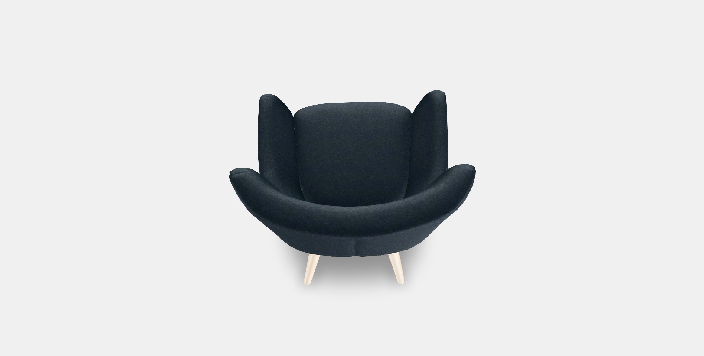 OSKARSHAMN Wing chair 1 Low-poly 3D model_2