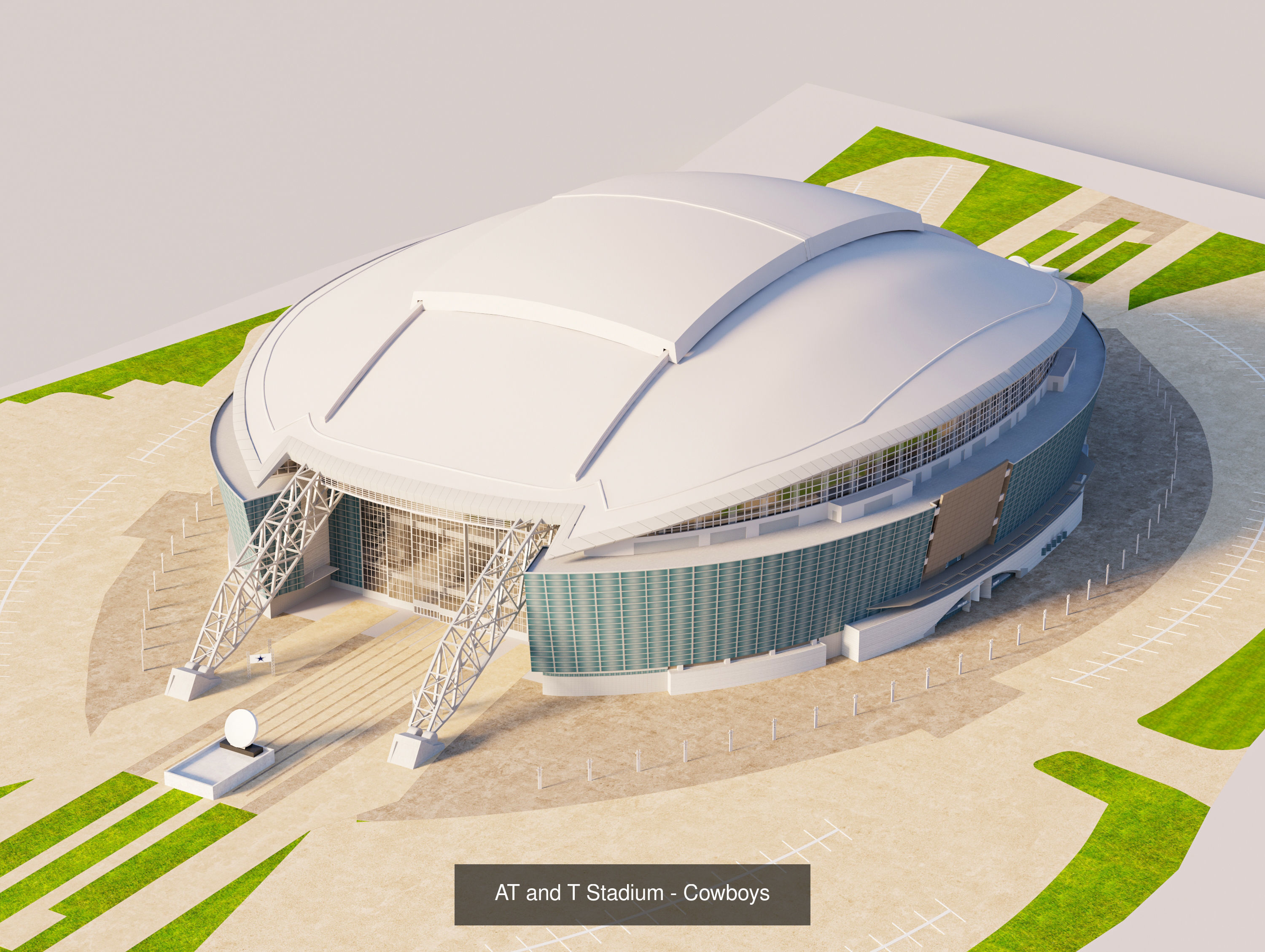 USA Stadiums 3D Model Collection_5