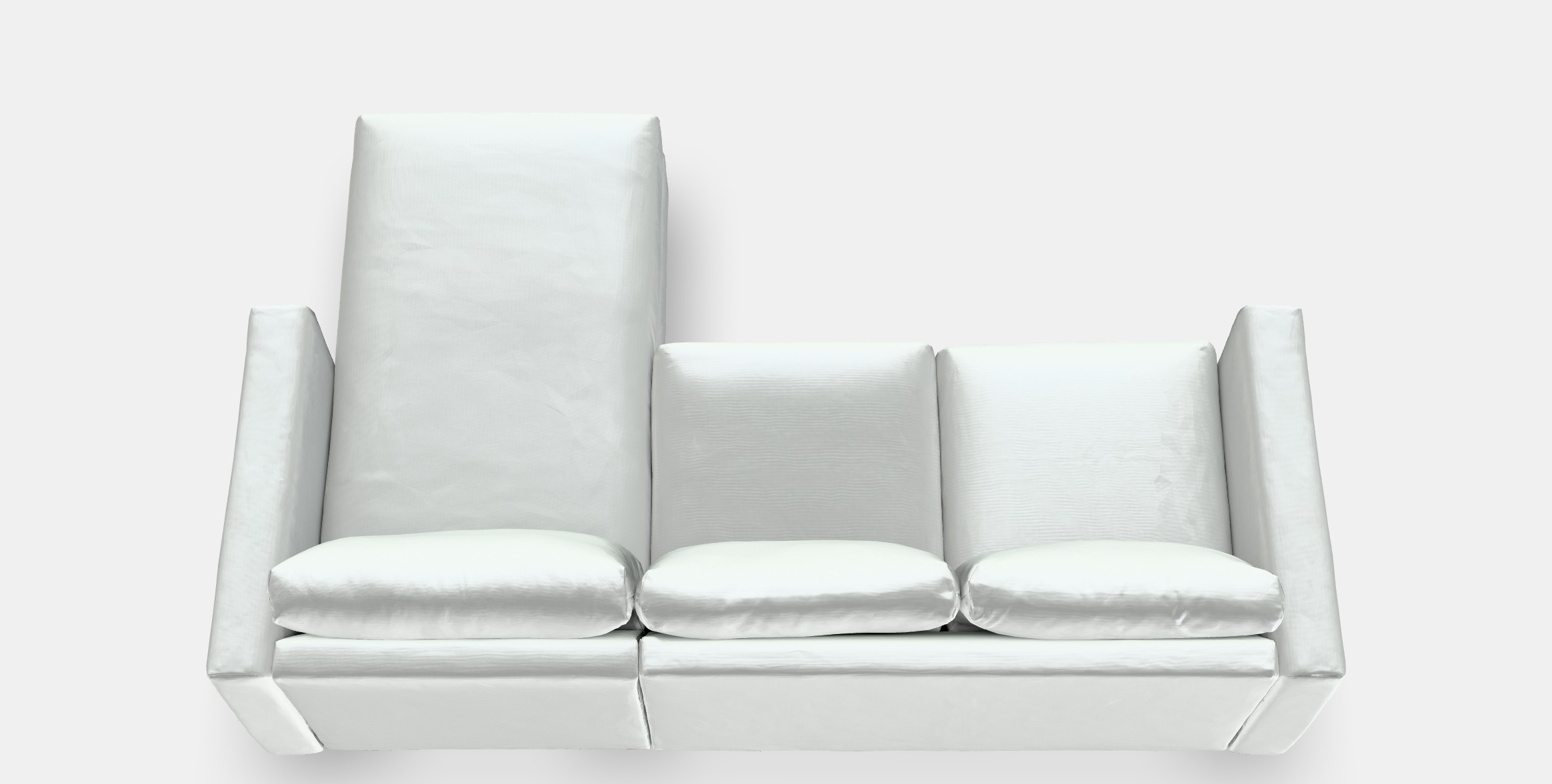 VIMLE 3-seat sofa with chaise longue 7 Low-poly 3D model_9