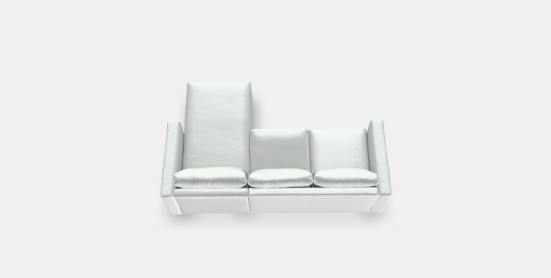 VIMLE 3-seat sofa with chaise longue 7 Low-poly 3D model_3