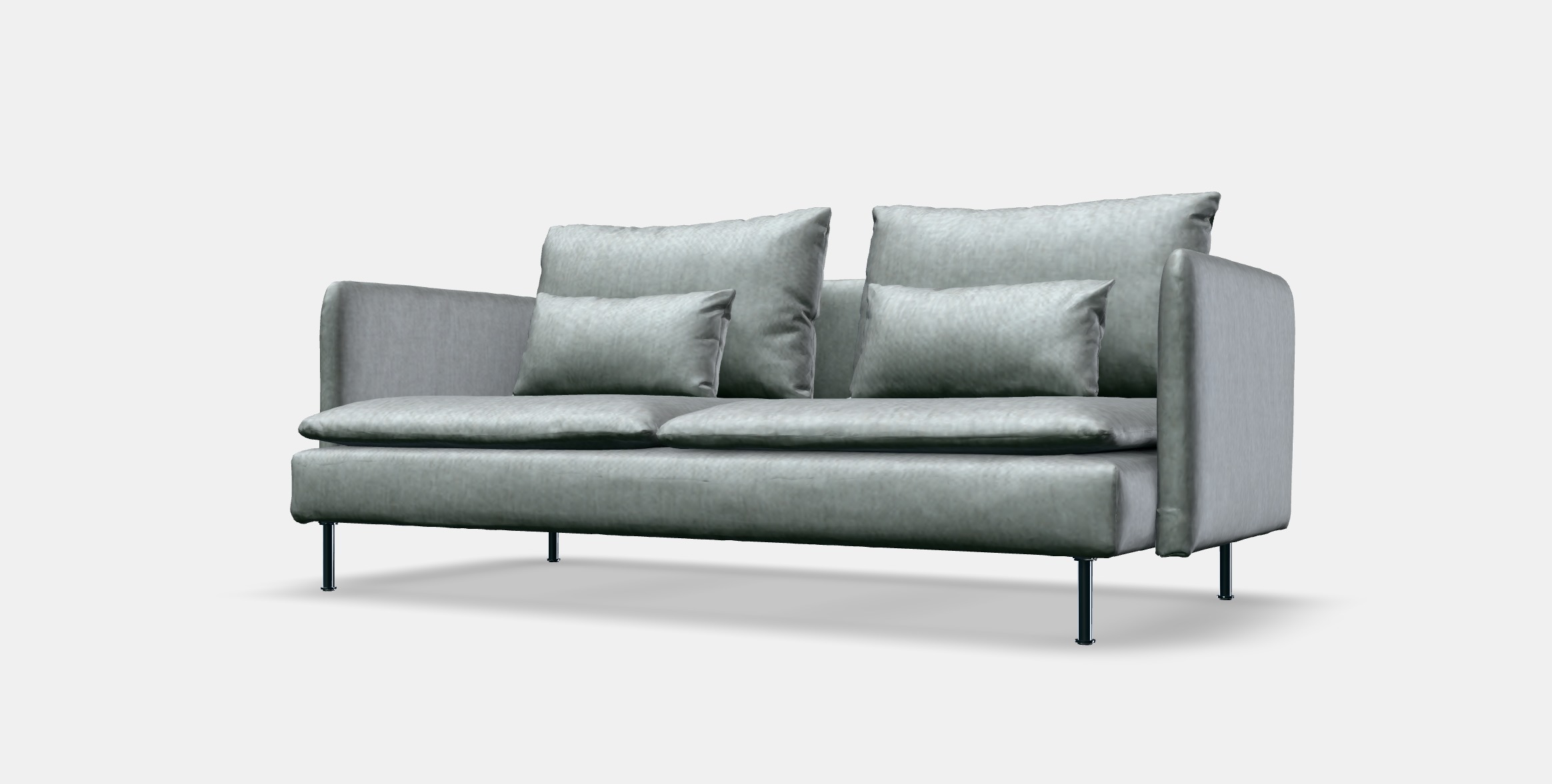 SODERHAMN 3-seat sofa 5 Low-poly 3D model_13