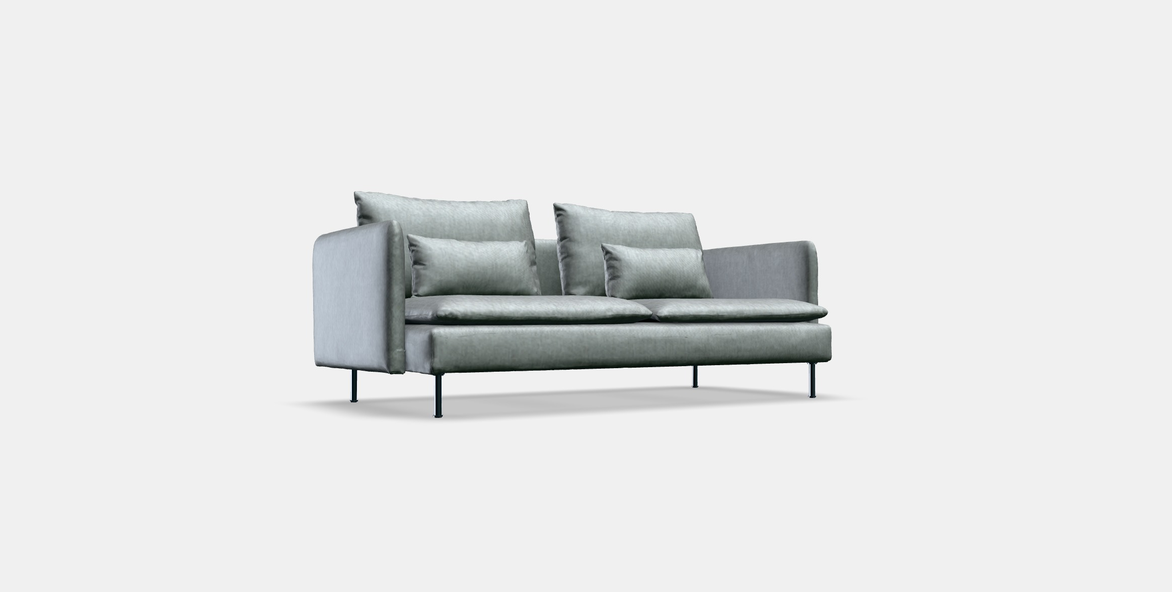 SODERHAMN 3-seat sofa 5 Low-poly 3D model_2