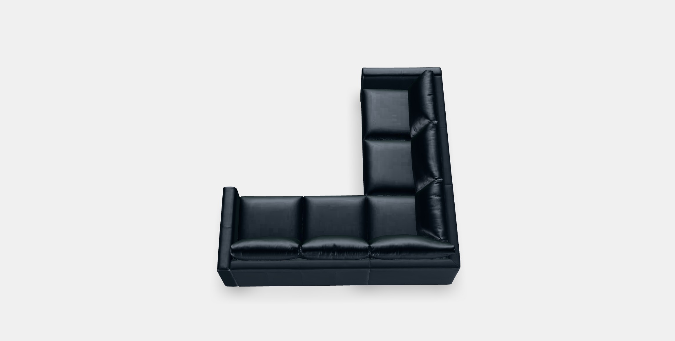 VIMLE Corner sofa 4-seat 2 Low-poly 3D model_2