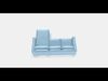 VIMLE 3-seat sofa 21 Low-poly 3D model_1