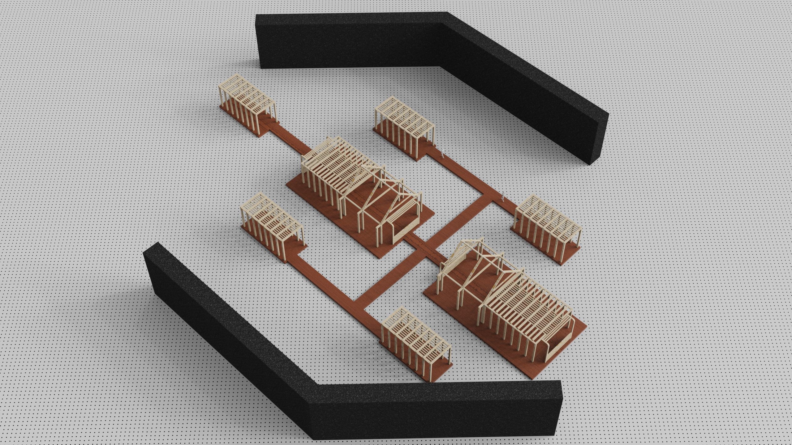 Architecture plan factory 3D model_3