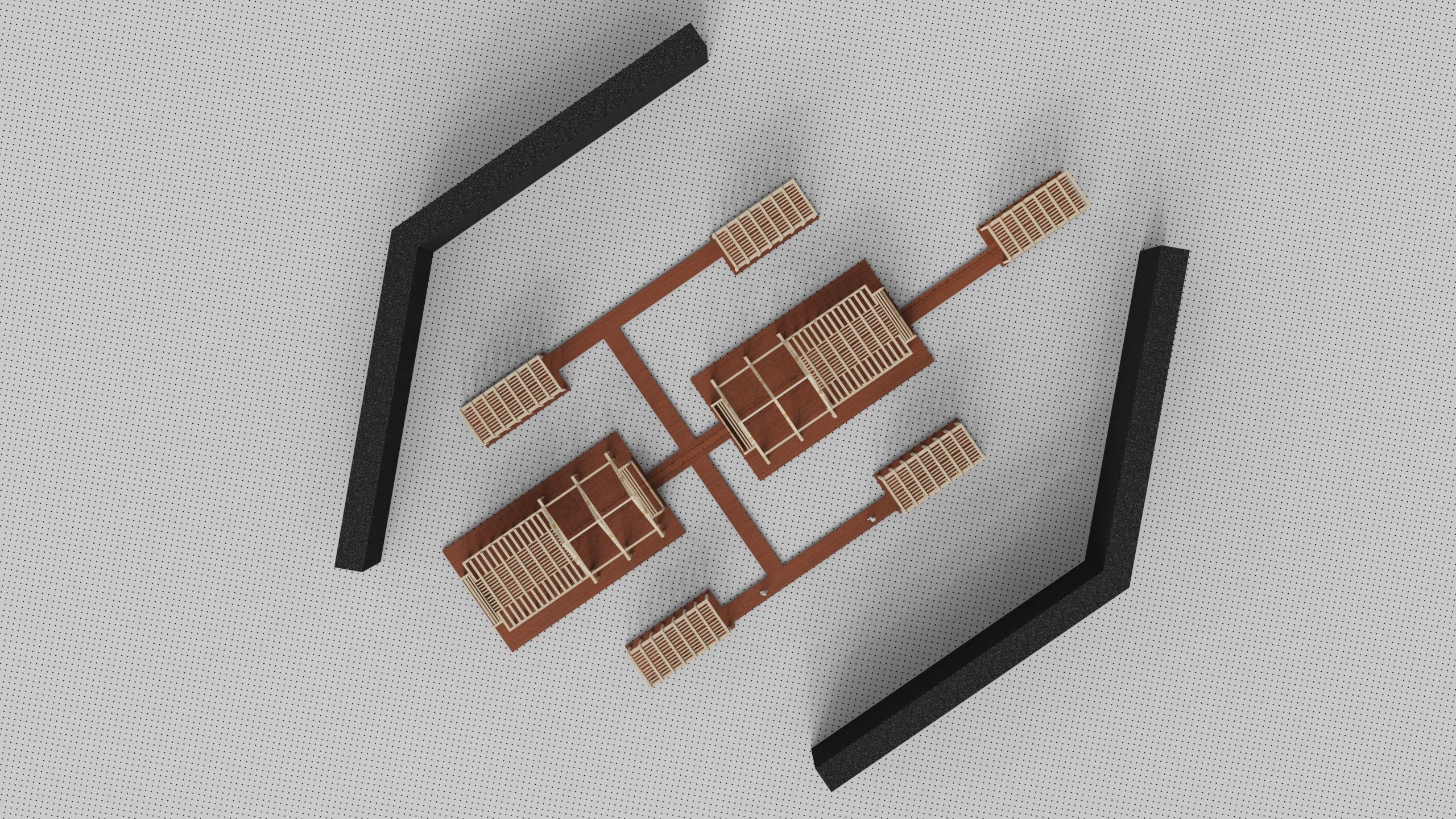Architecture plan factory 3D model_8