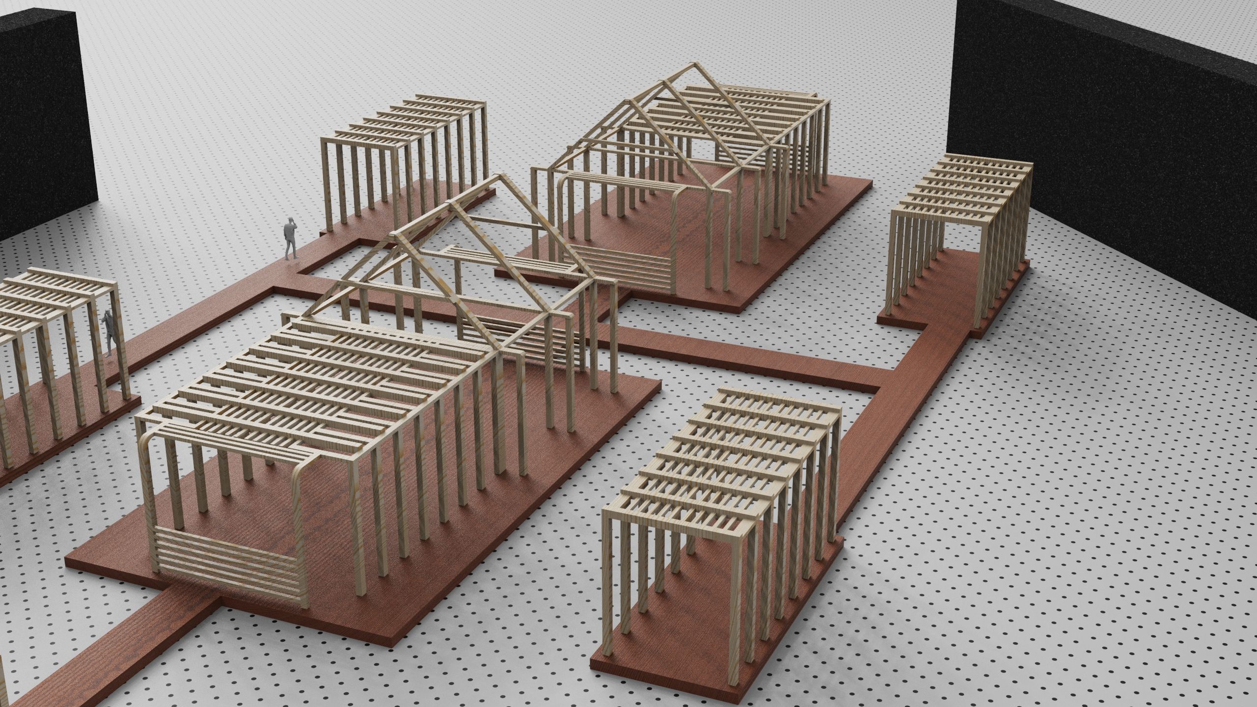 Architecture plan factory 3D model_6