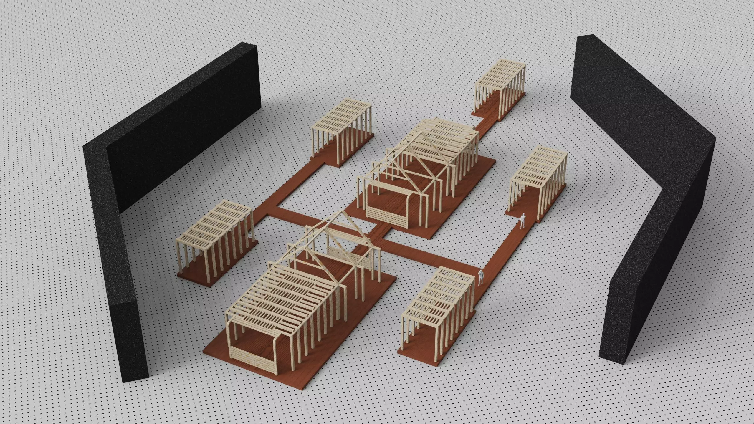 Architecture plan factory 3D model_0