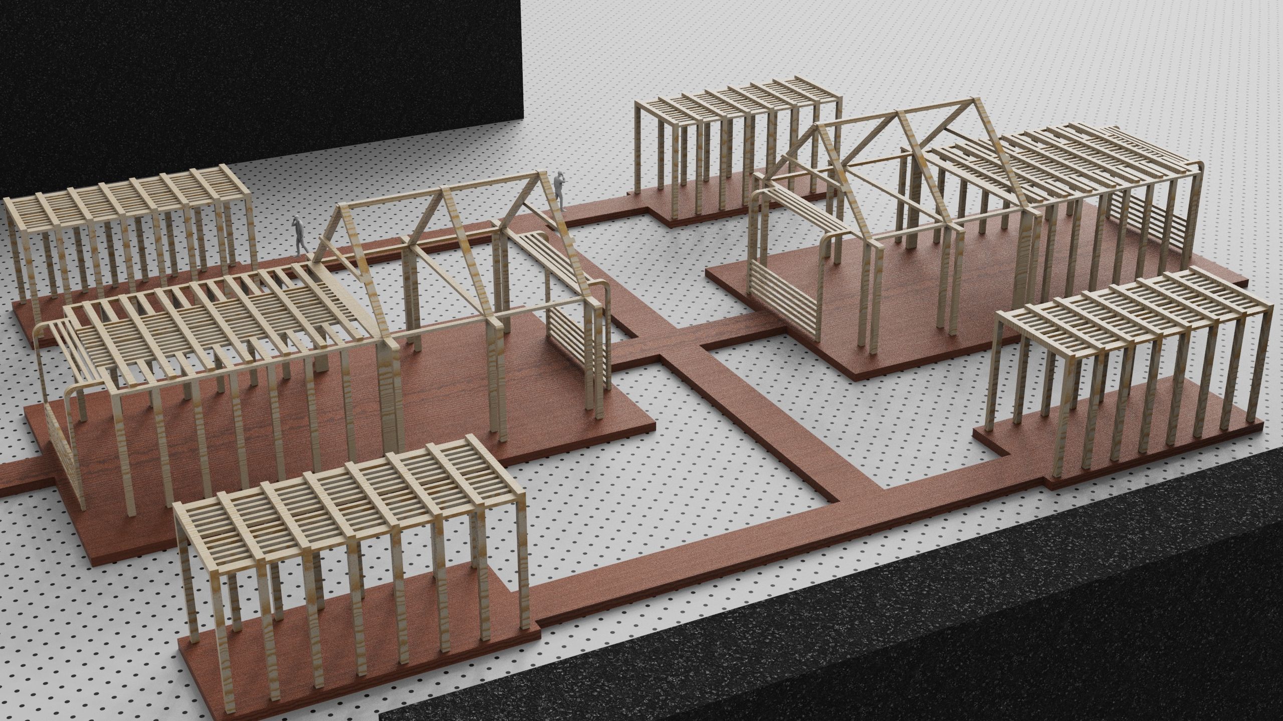 Architecture plan factory 3D model_7