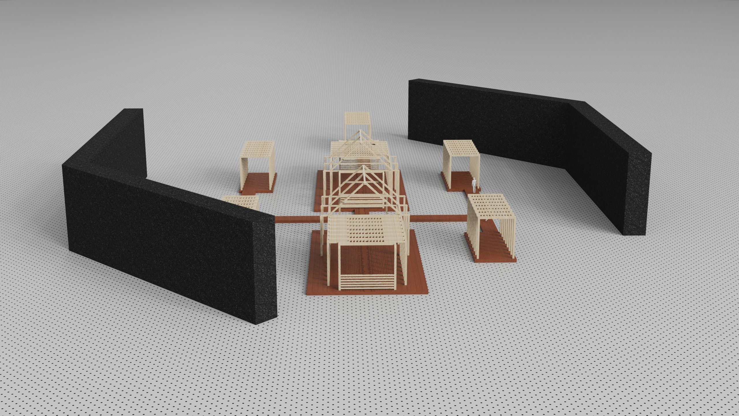 Architecture plan factory 3D model_4