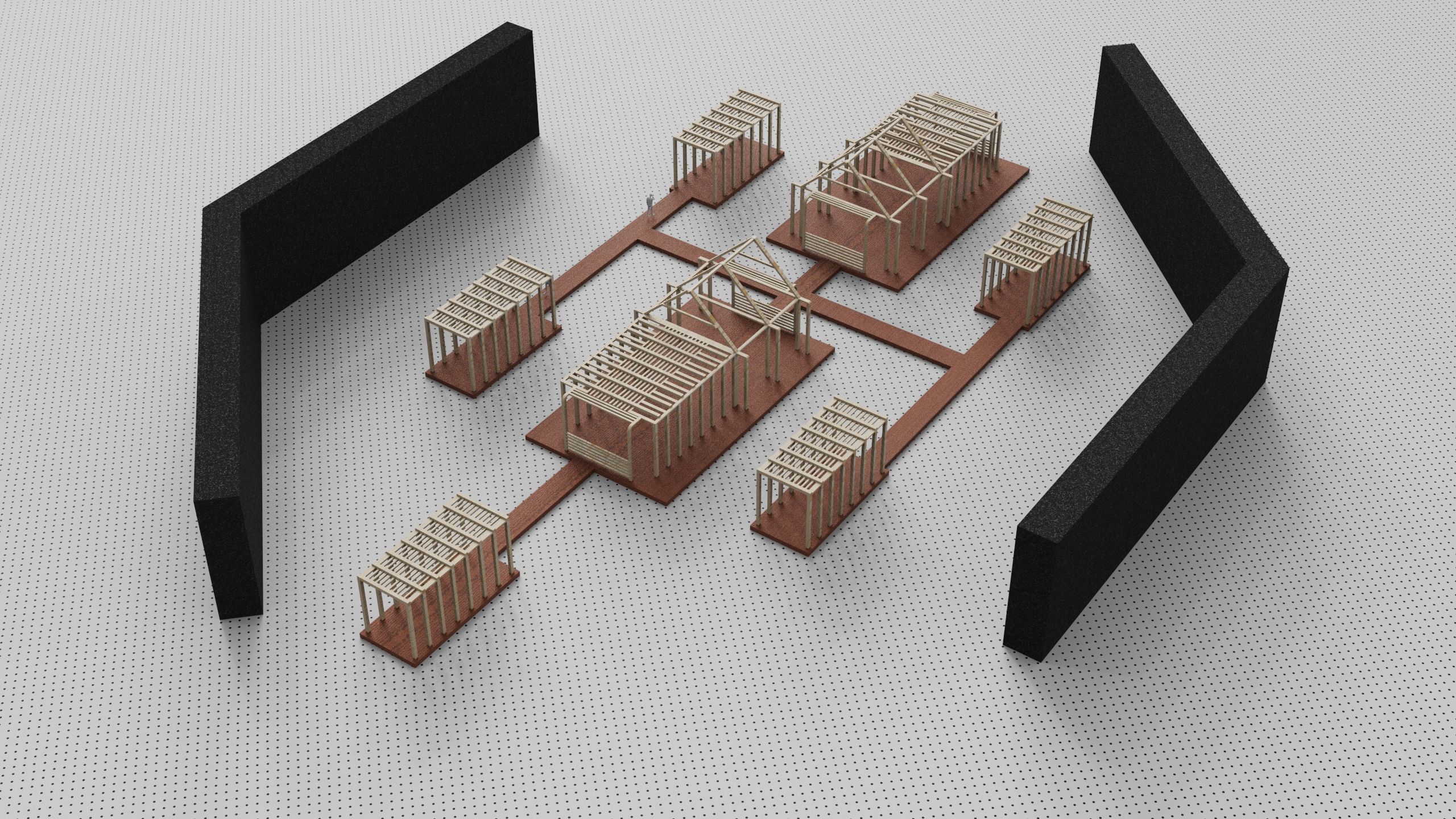 Architecture plan factory 3D model_2