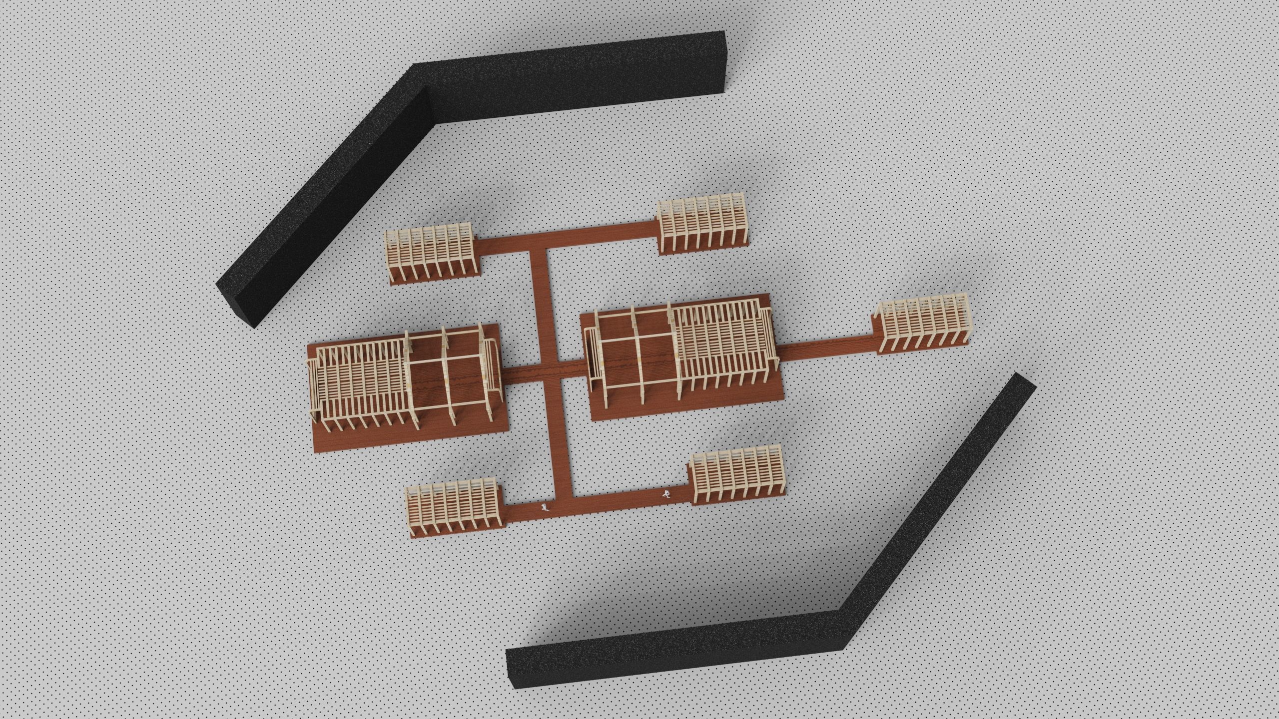 Architecture plan factory 3D model_5