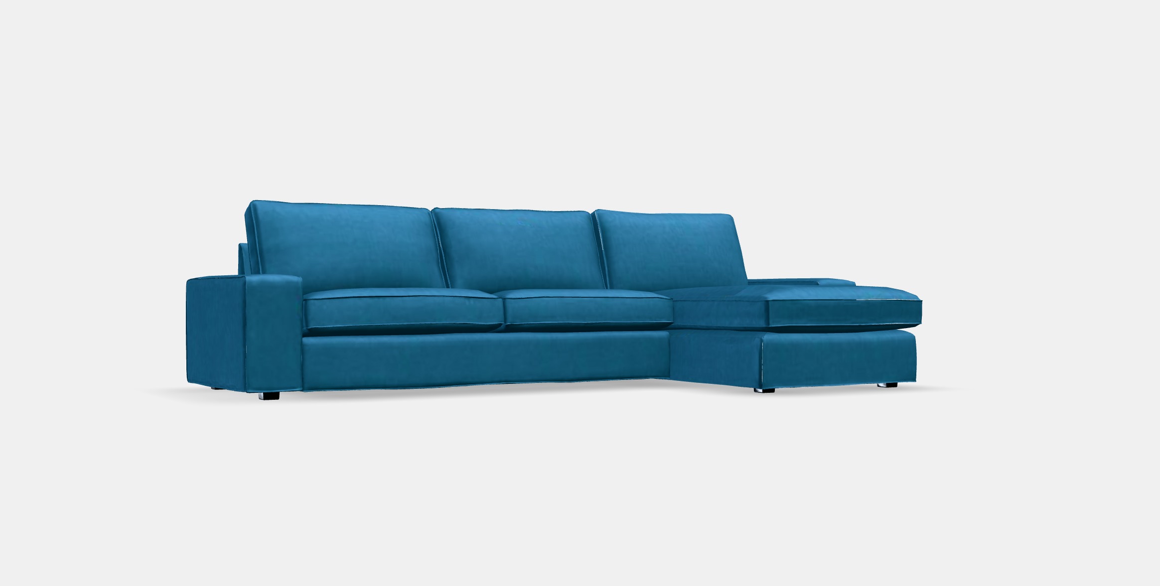 KIVIK 4-seat sofa with chaise longue Low-poly 3D model_10
