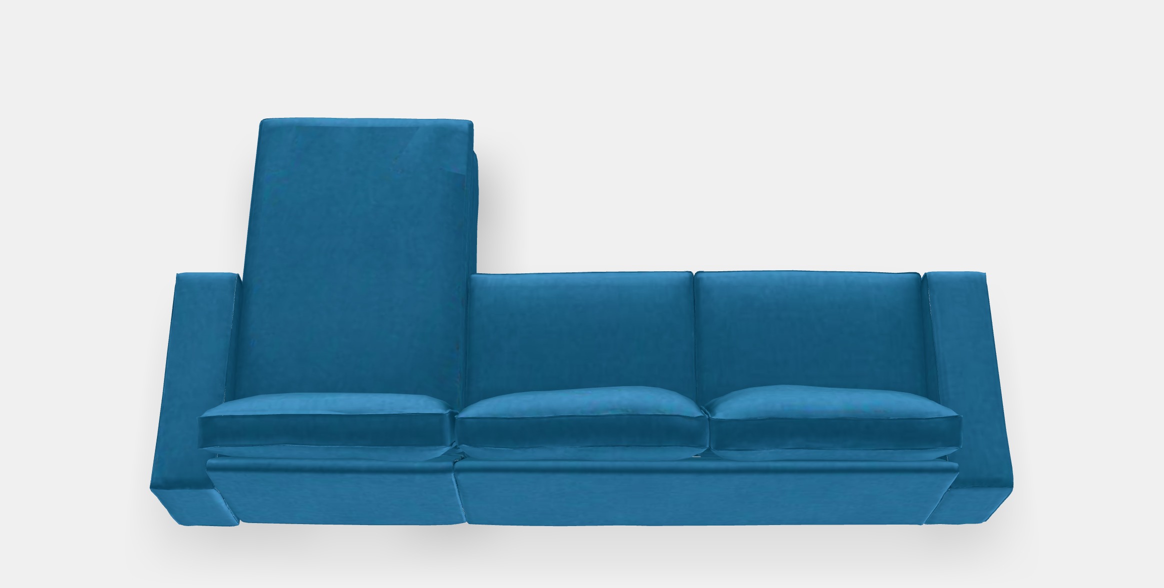 KIVIK 4-seat sofa with chaise longue Low-poly 3D model_4