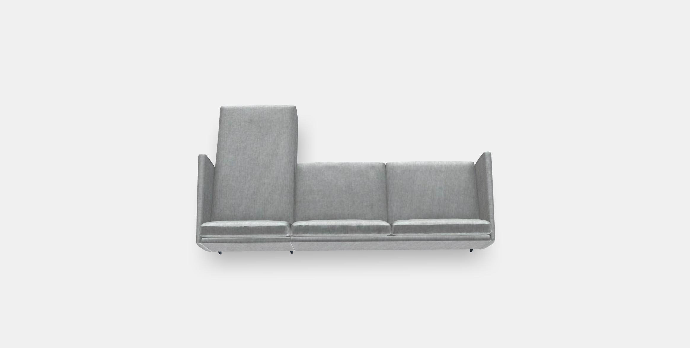 SMEDSTORP 4-seat sofa with chaise longue 1 Low-poly 3D model_2