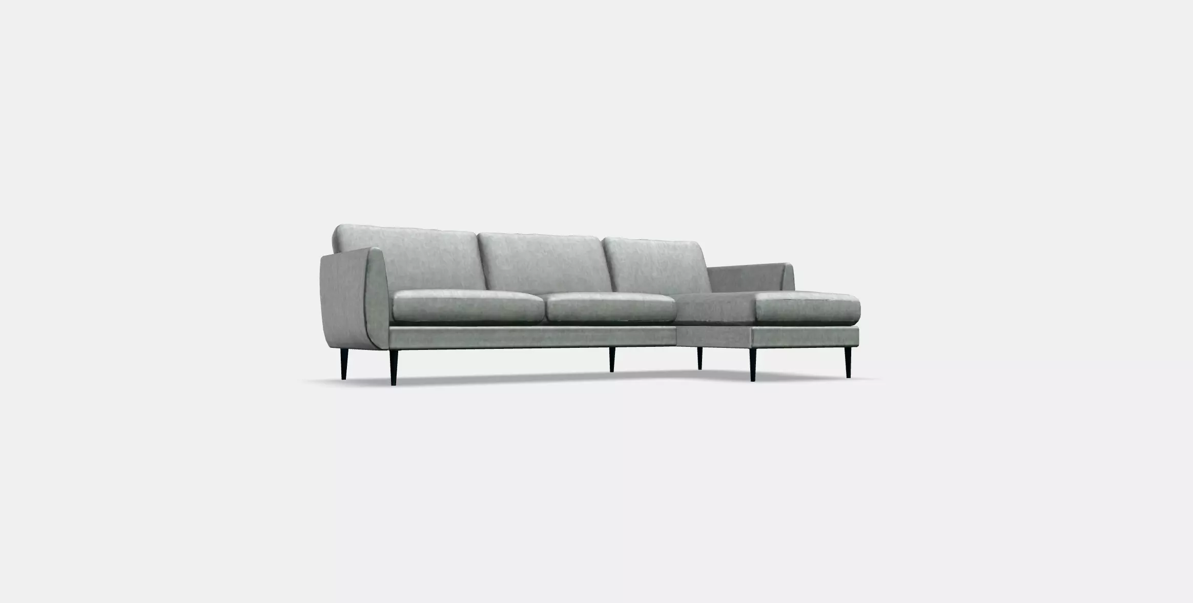 SMEDSTORP 4-seat sofa with chaise longue 1 Low-poly 3D model_0