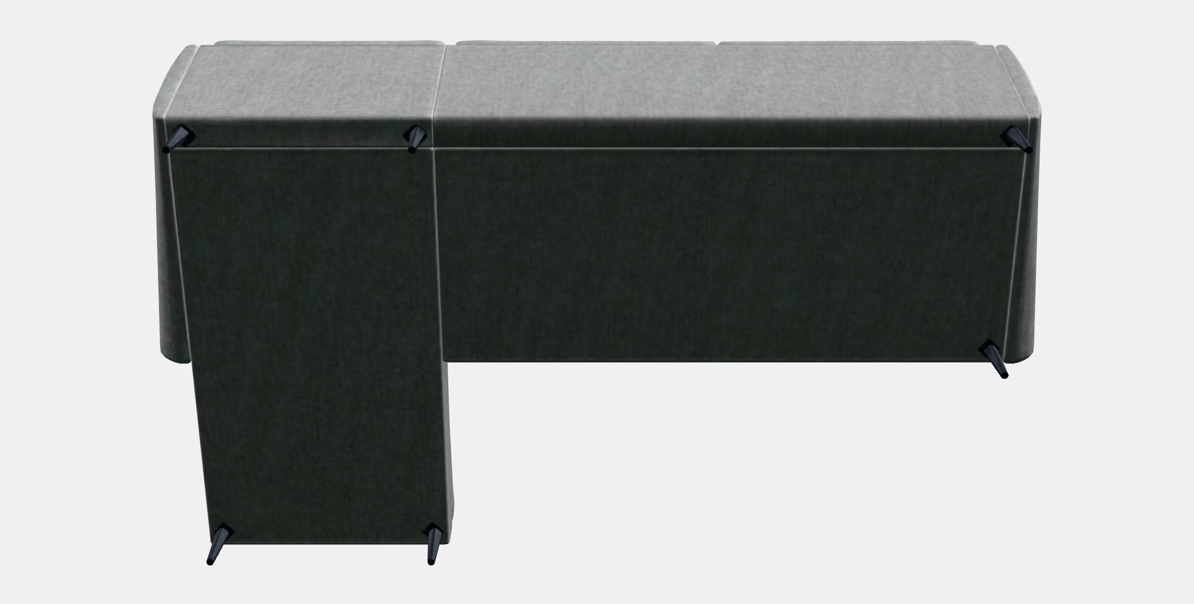 SMEDSTORP 4-seat sofa with chaise longue 1 Low-poly 3D model_8