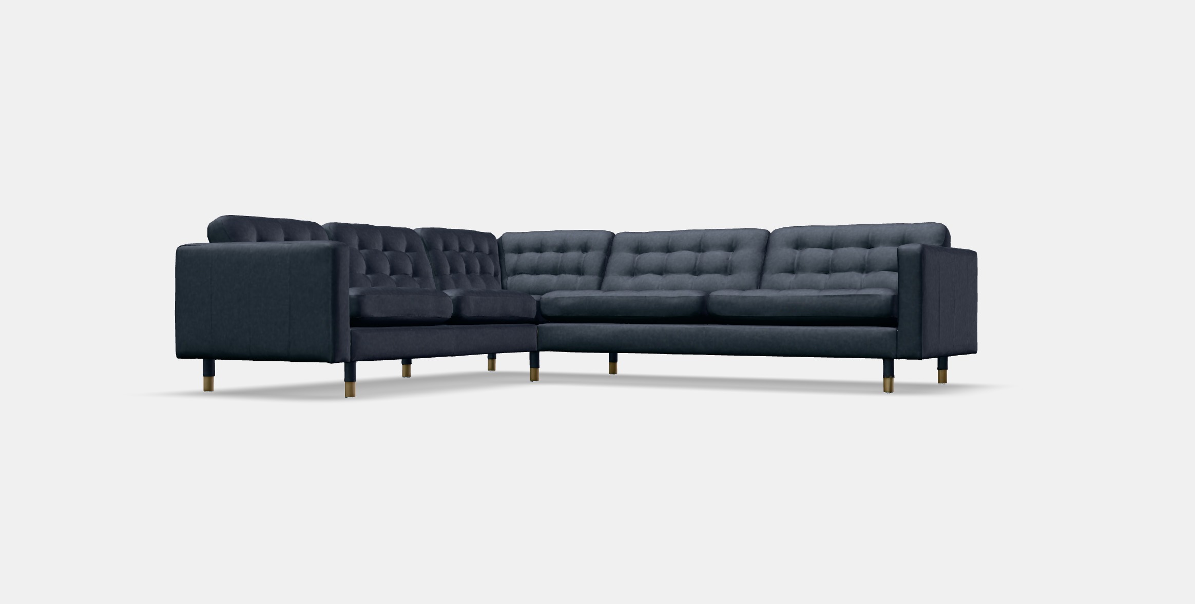 LANDSKRONA Corner sofa 5-seat 6 Low-poly 3D model_13