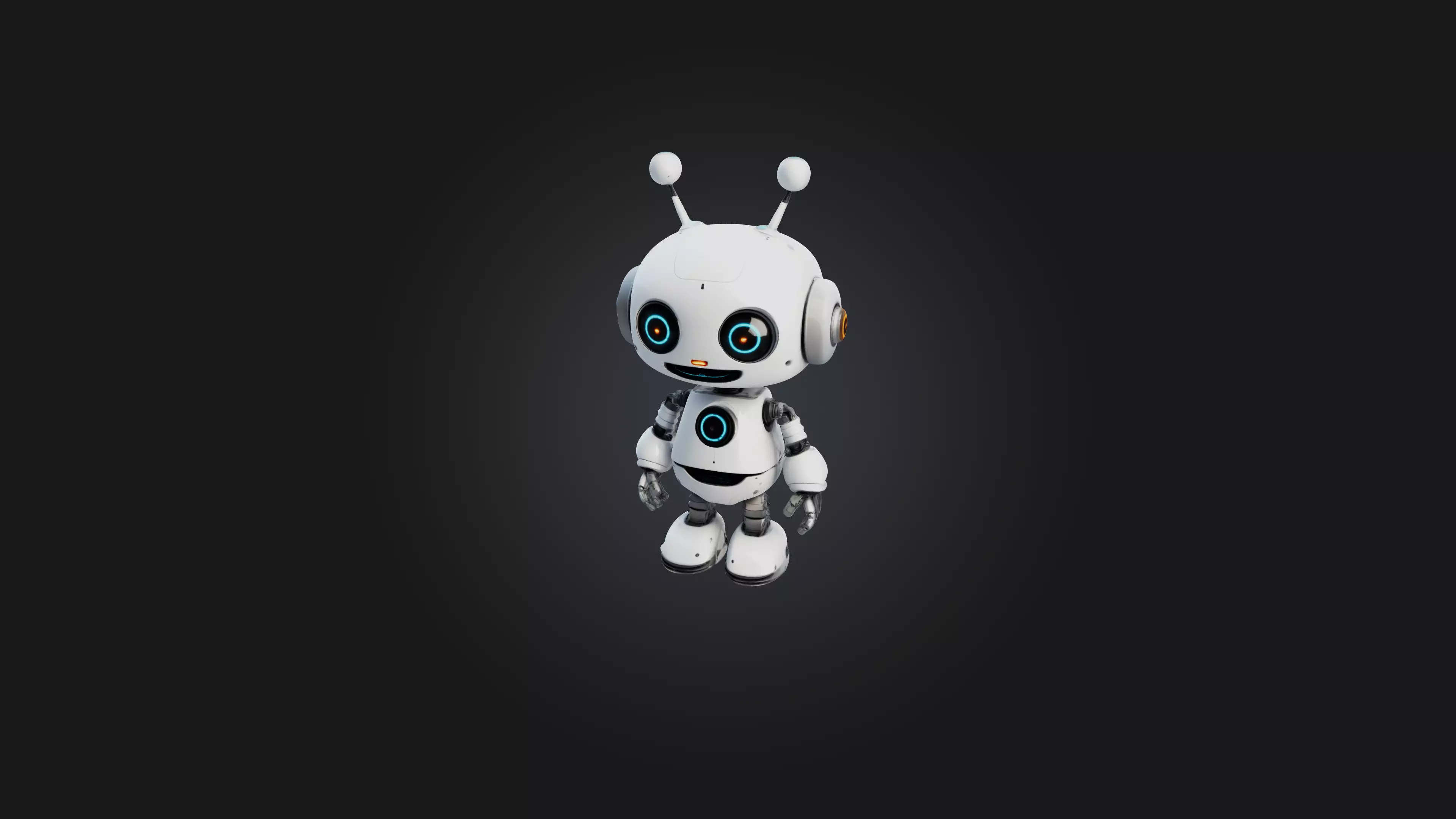 Cartoon Robot 3D model_0