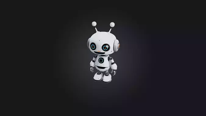 Cartoon Robot 3D model