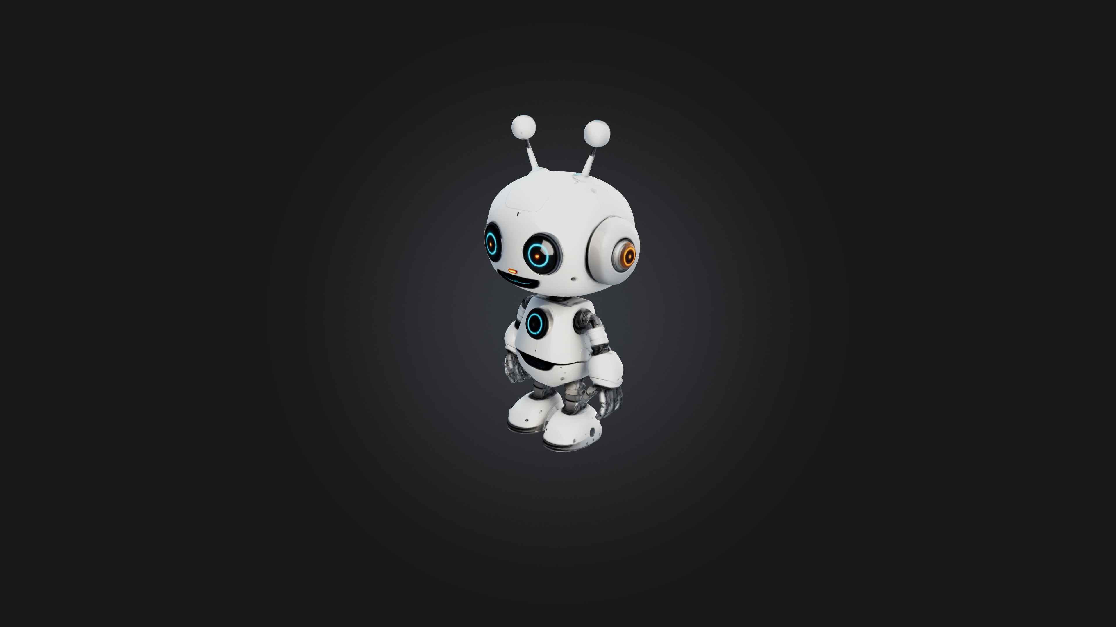 Cartoon Robot 3D model_5