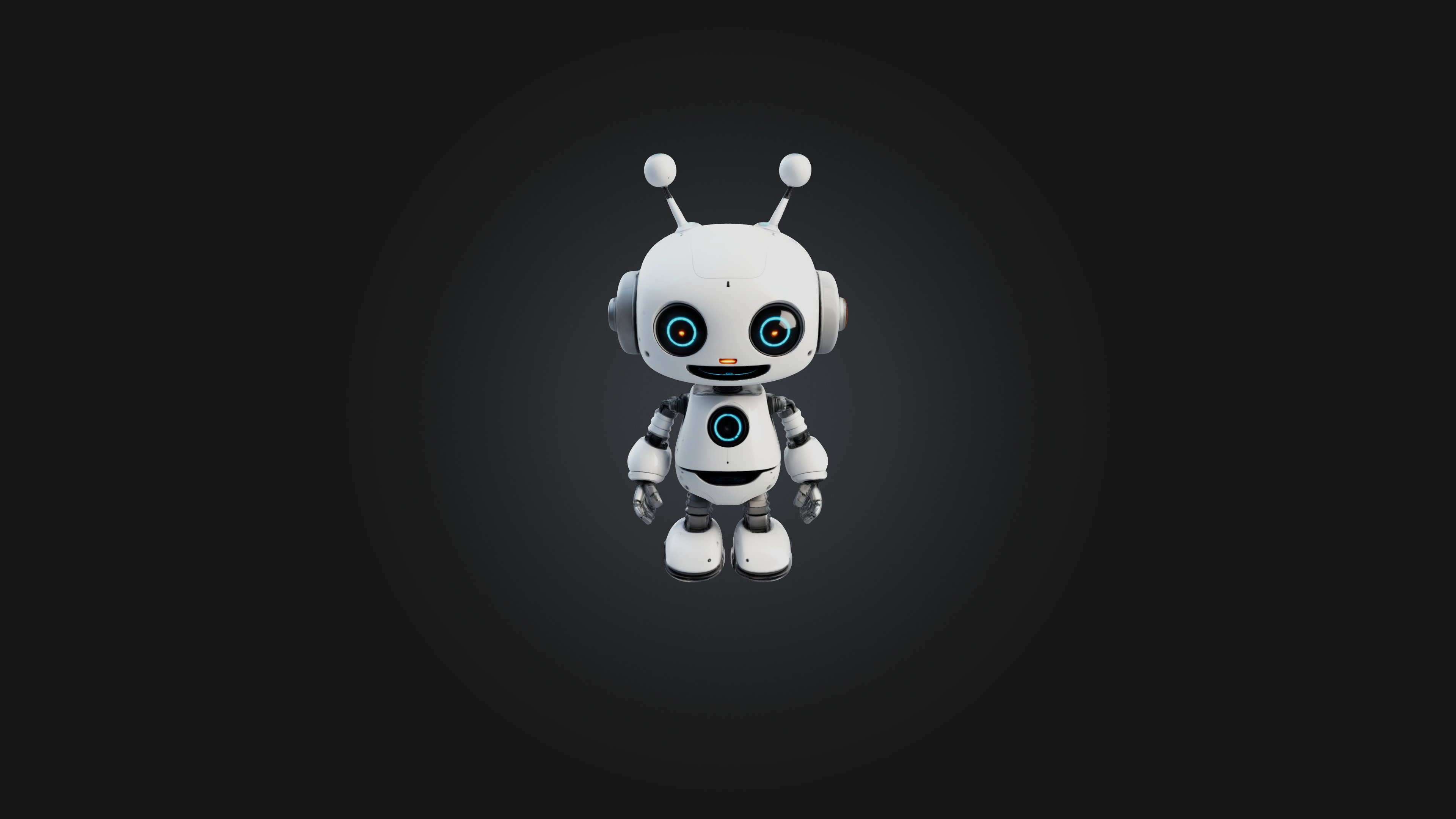Cartoon Robot 3D model_2