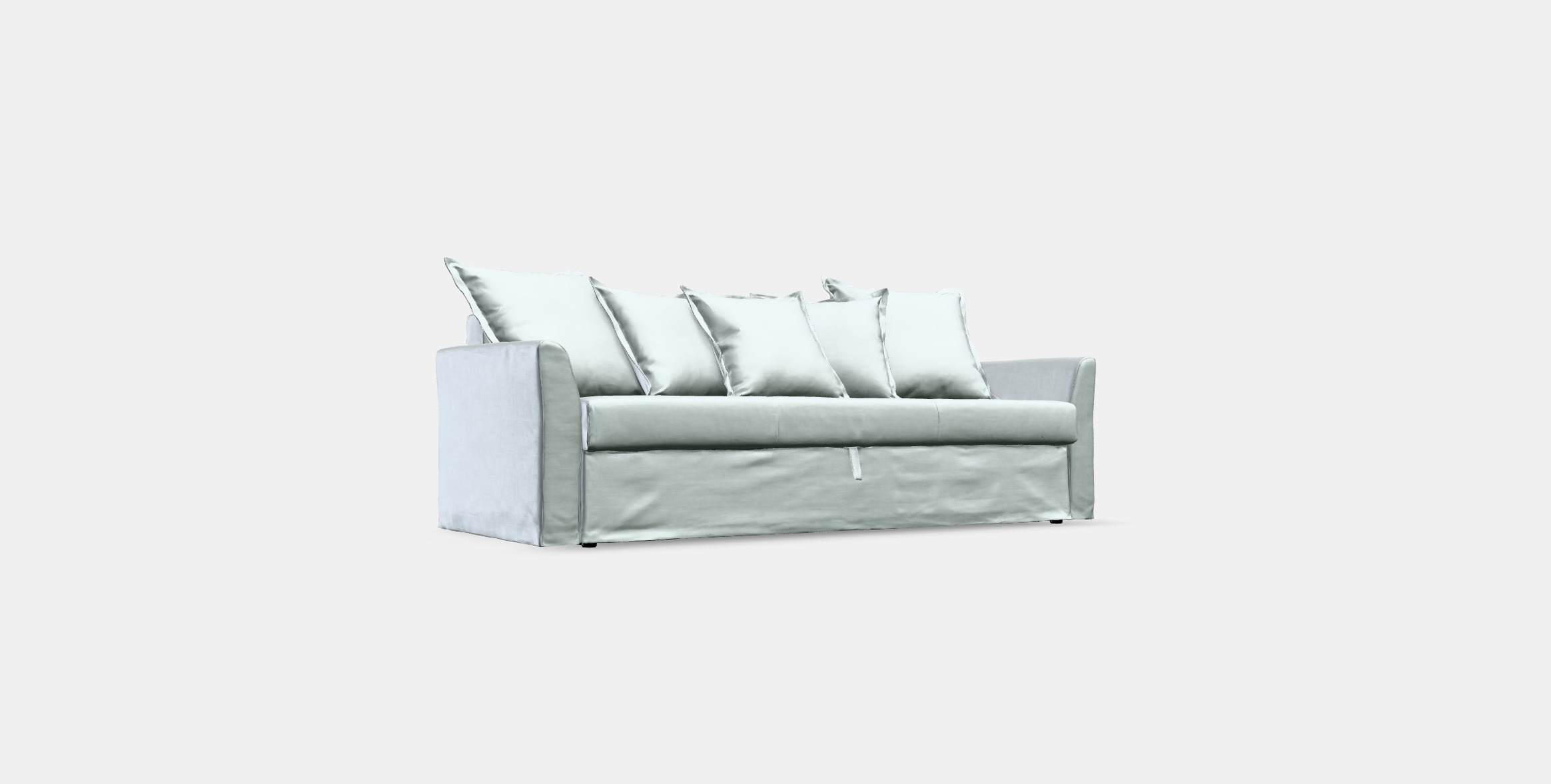 HOLMSUND Three-seat sofa-bed Low-poly 3D model_10