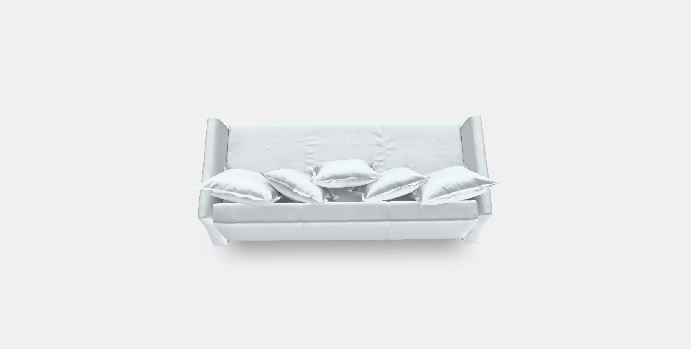 HOLMSUND Three-seat sofa-bed Low-poly 3D model_0