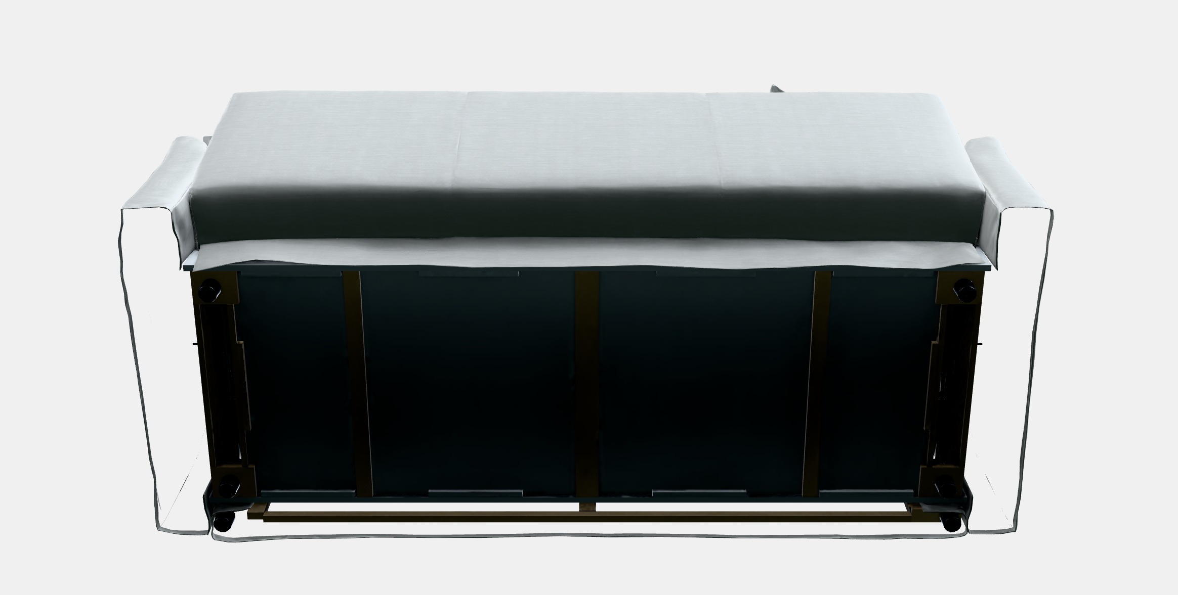 HOLMSUND Three-seat sofa-bed Low-poly 3D model_5