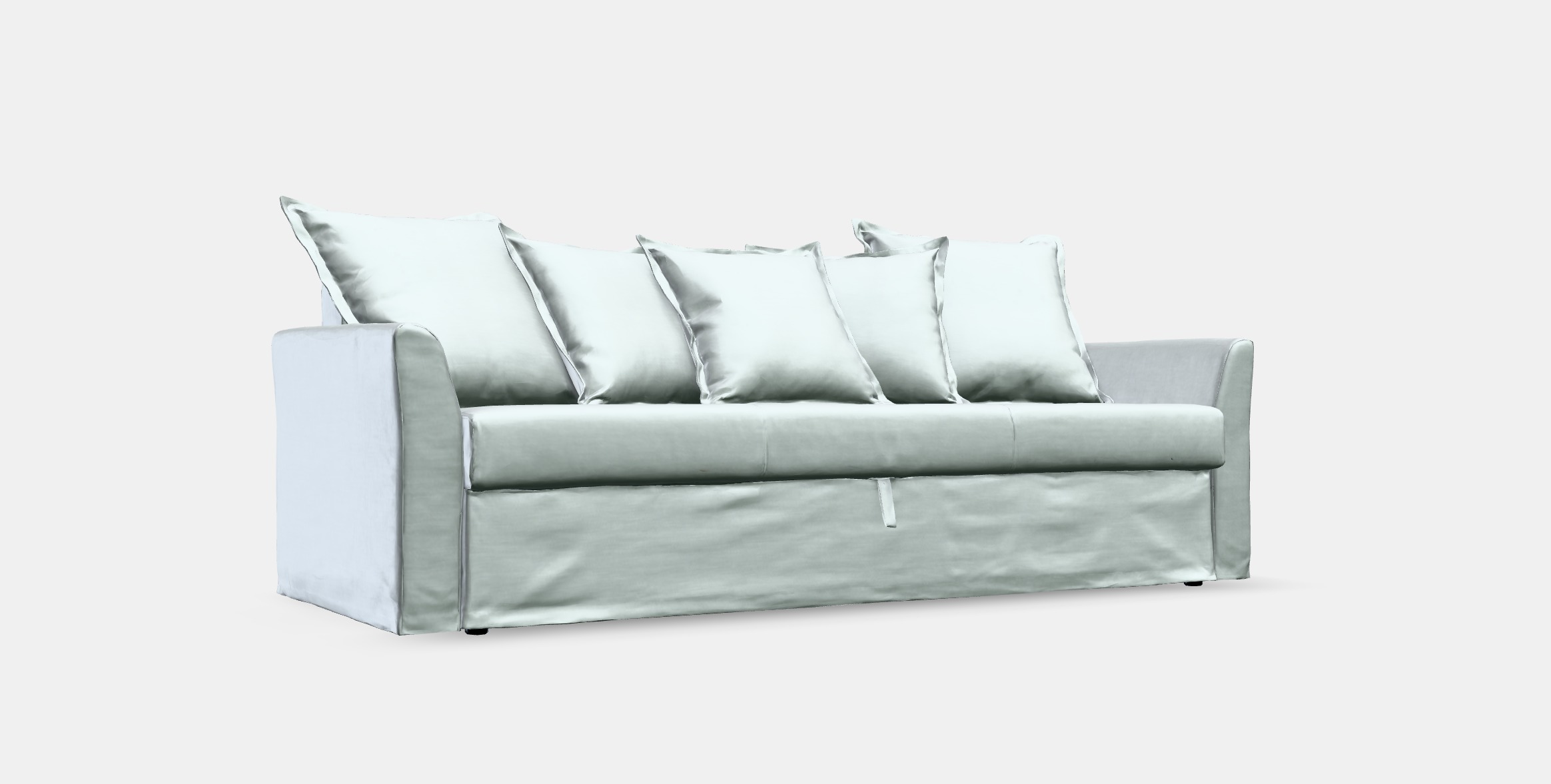 HOLMSUND Three-seat sofa-bed Low-poly 3D model_14
