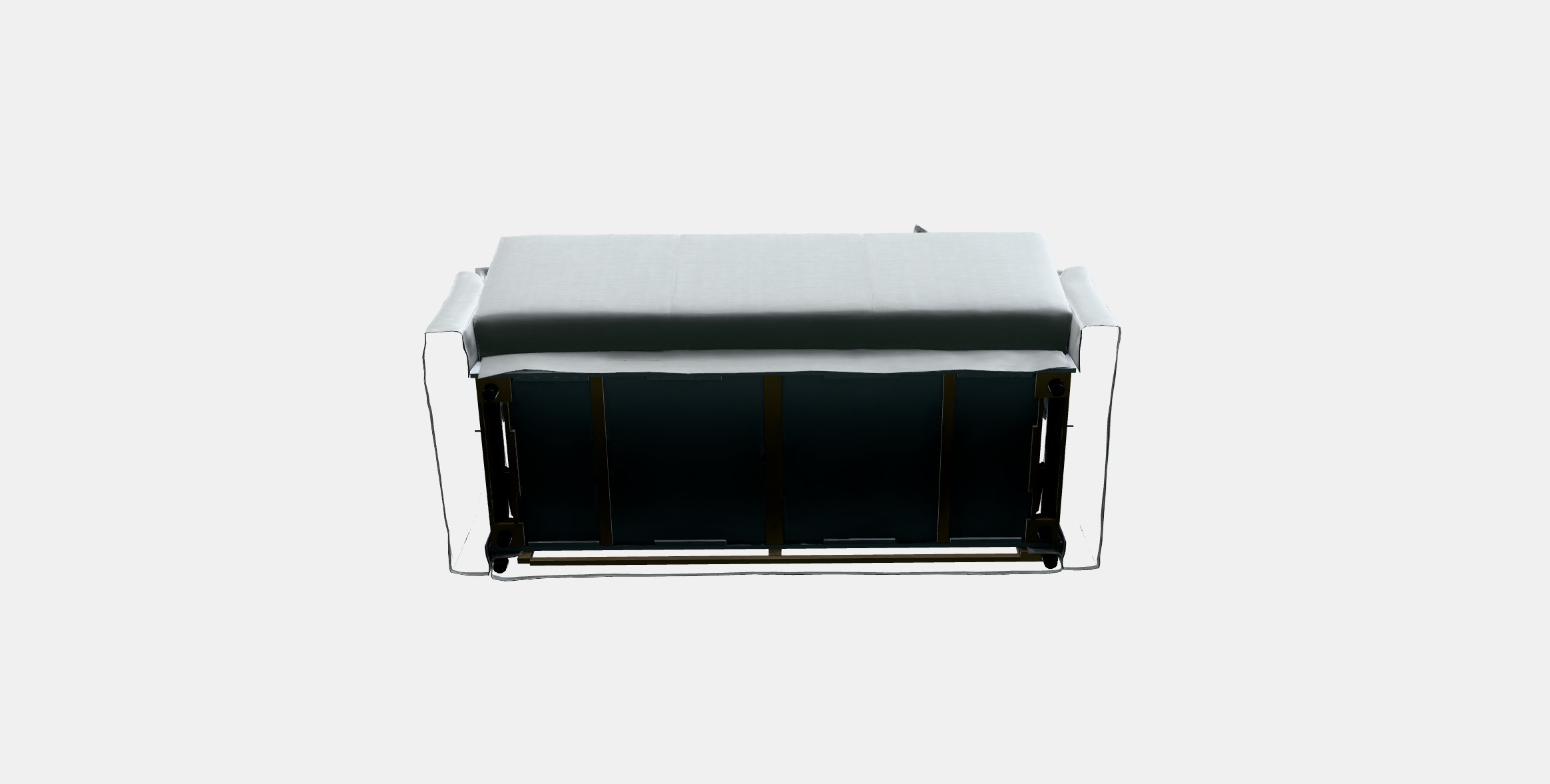 HOLMSUND Three-seat sofa-bed Low-poly 3D model_4