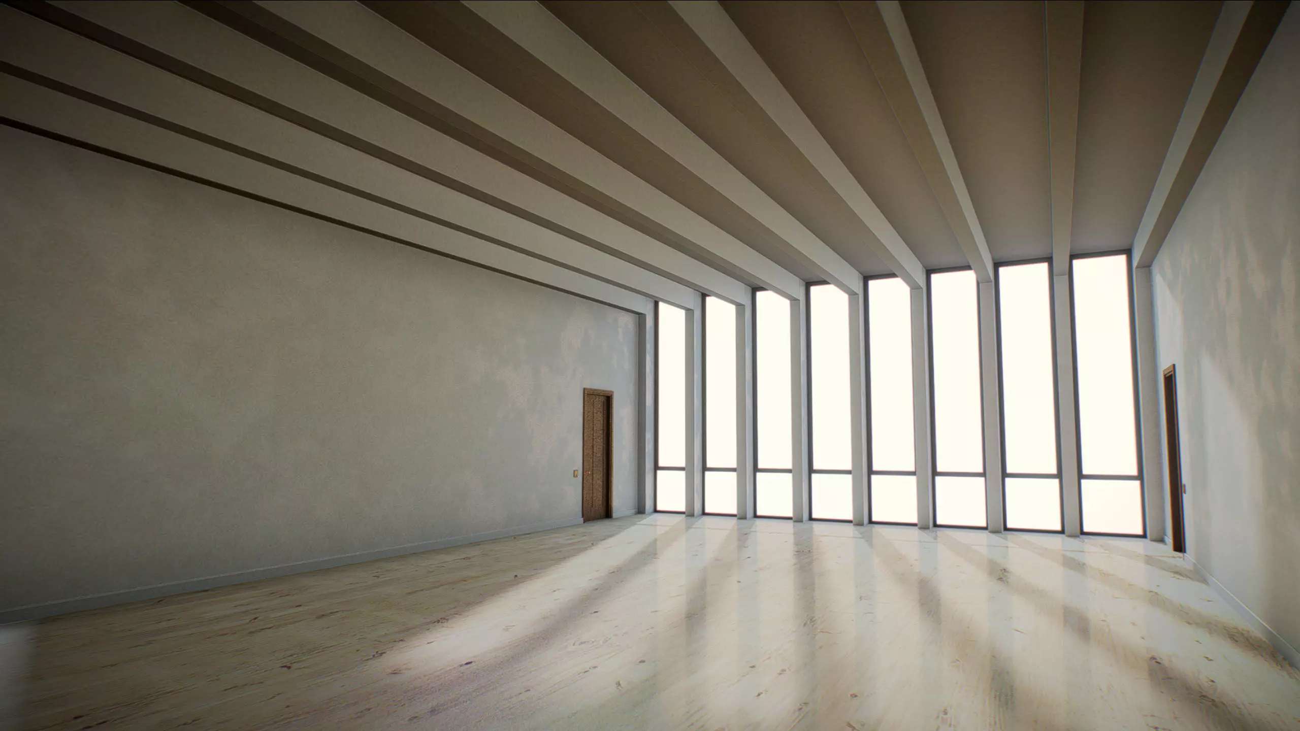 G0040 VR Empty Room Simple 01 Low-poly 3D model