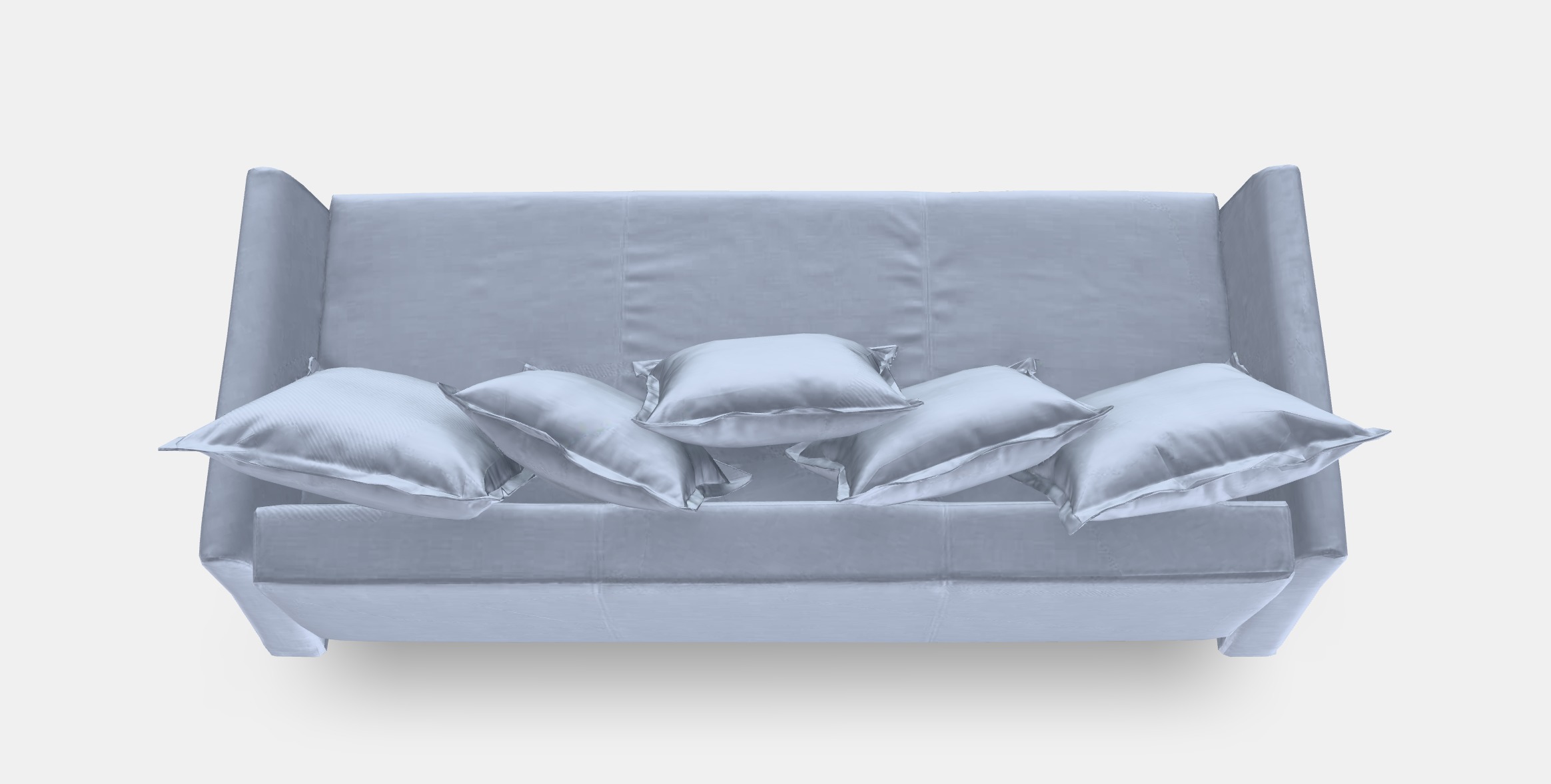 HOLMSUND Three-seat sofa-bed 1 Low-poly 3D model_6