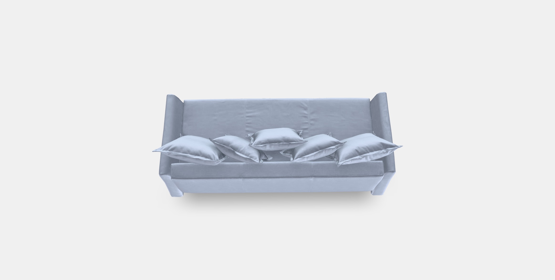 HOLMSUND Three-seat sofa-bed 1 Low-poly 3D model_2