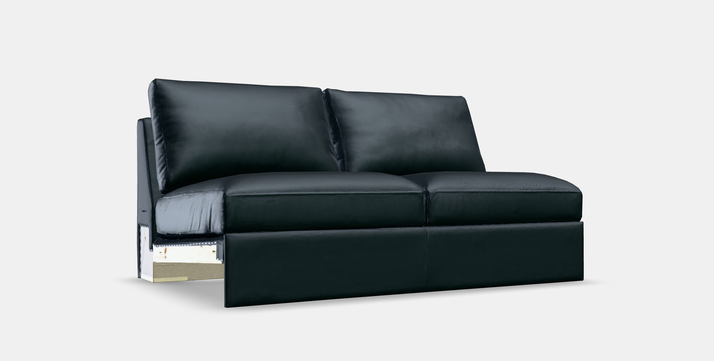 VIMLE 2-seat section Low-poly 3D model_9