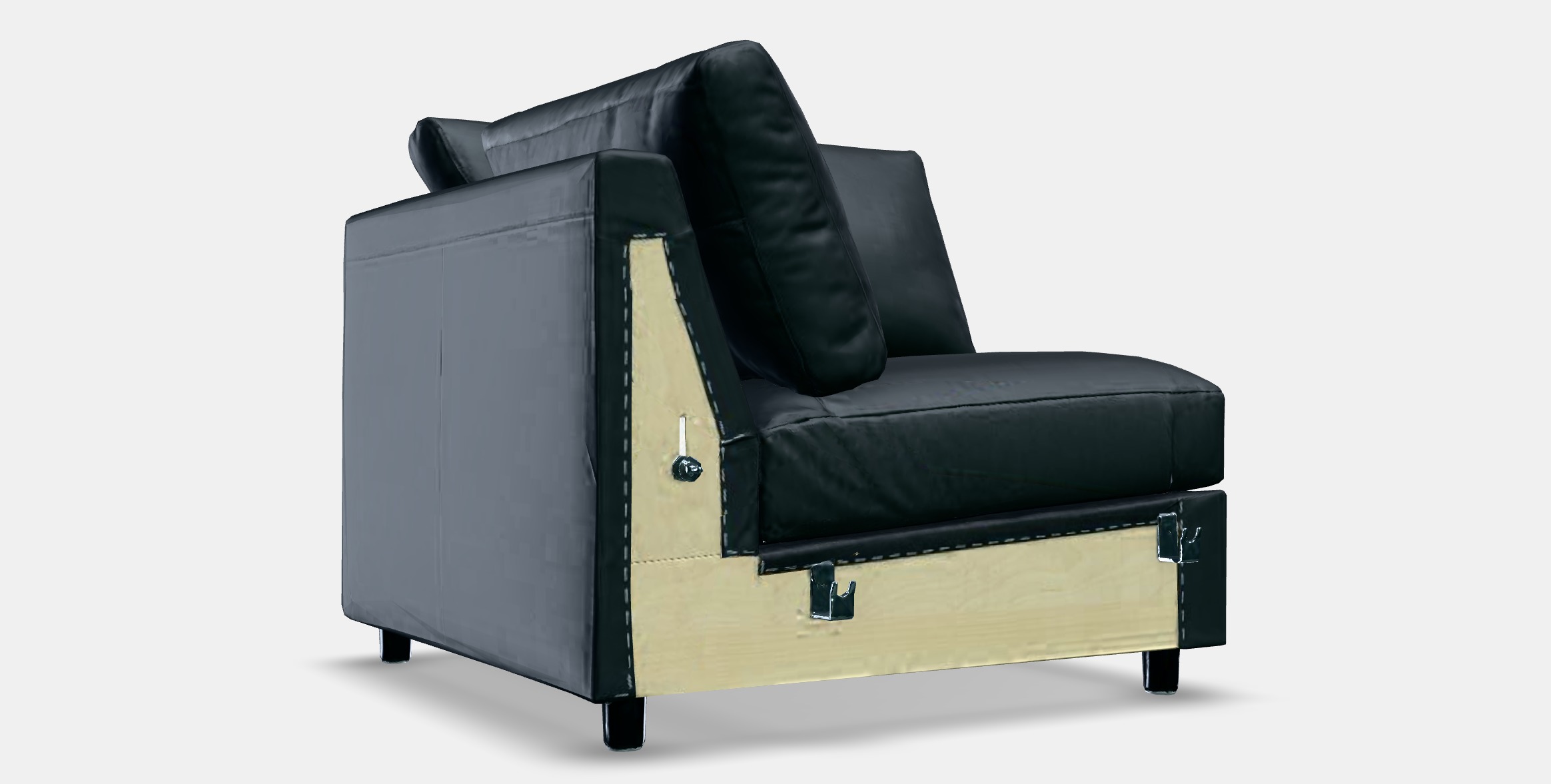 VIMLE Corner section Low-poly 3D model_9