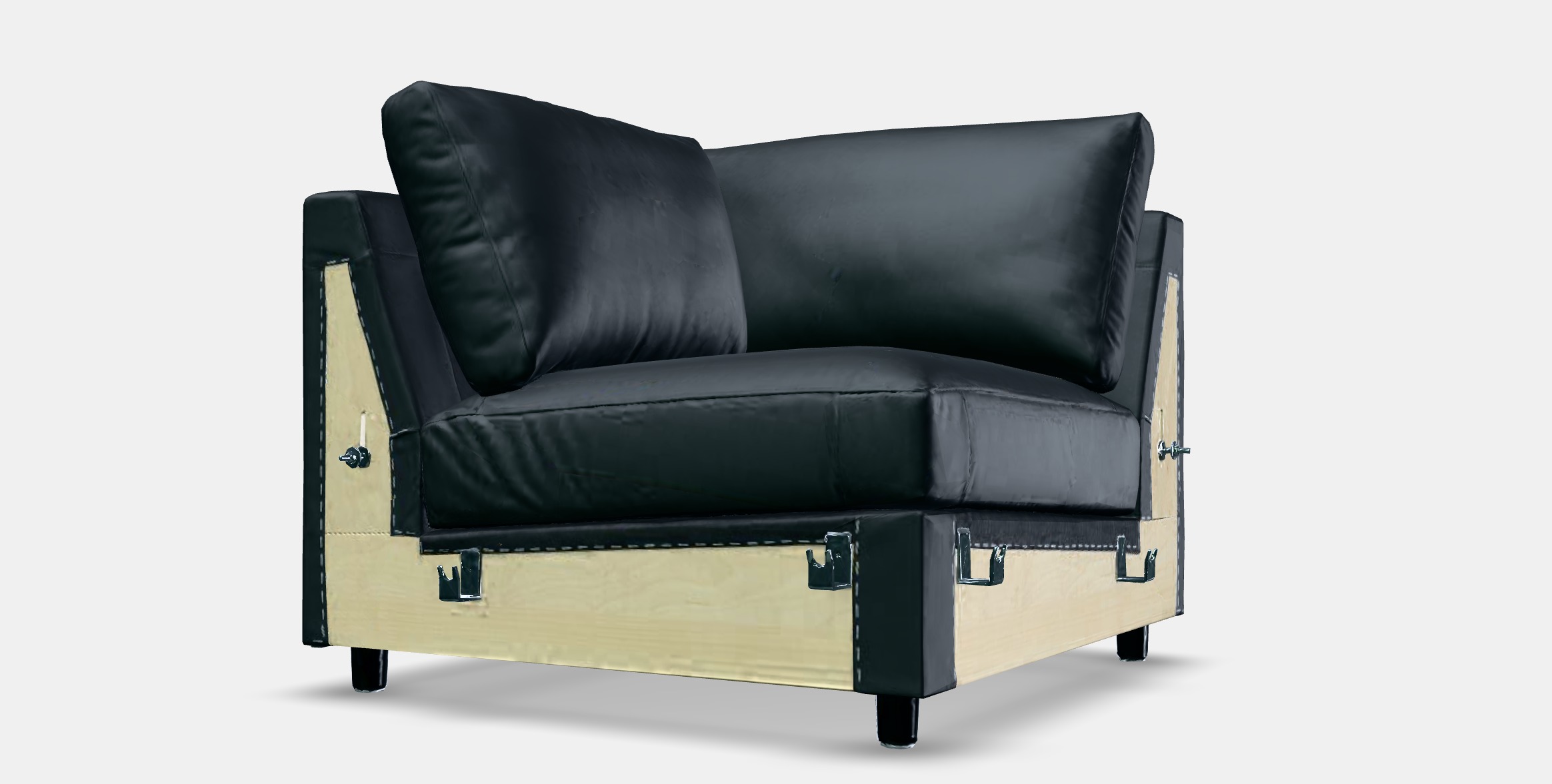 VIMLE Corner section Low-poly 3D model_13